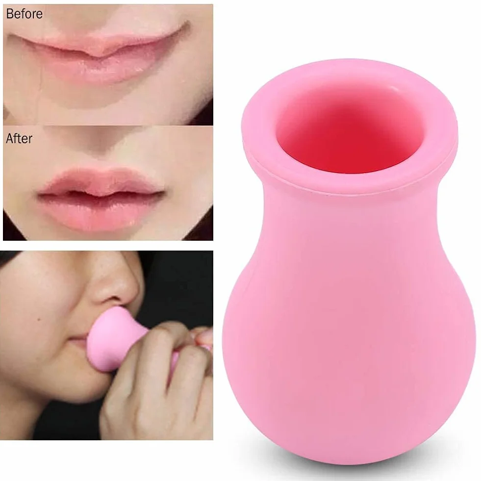 Enhancer de labios en forma de jarrón, dispositivo de aumento de labios de silicona para mujeres, herramienta de belleza