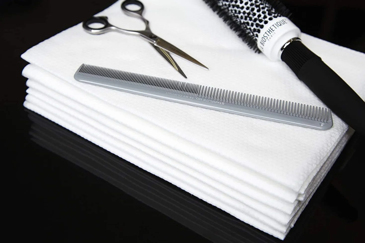 Toallas desechables para peluquería 40x80 cm 100 unidades papel absorbente blanco
