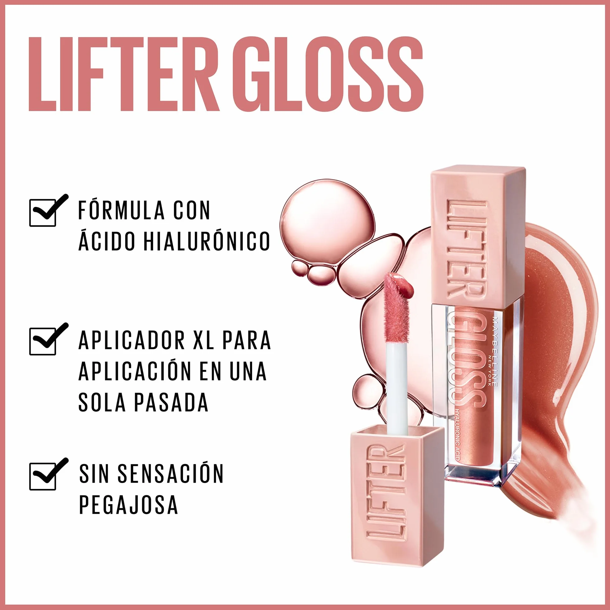 Maybelline New York Lifter Gloss Brillo de Labios con Ácido Hialurónico