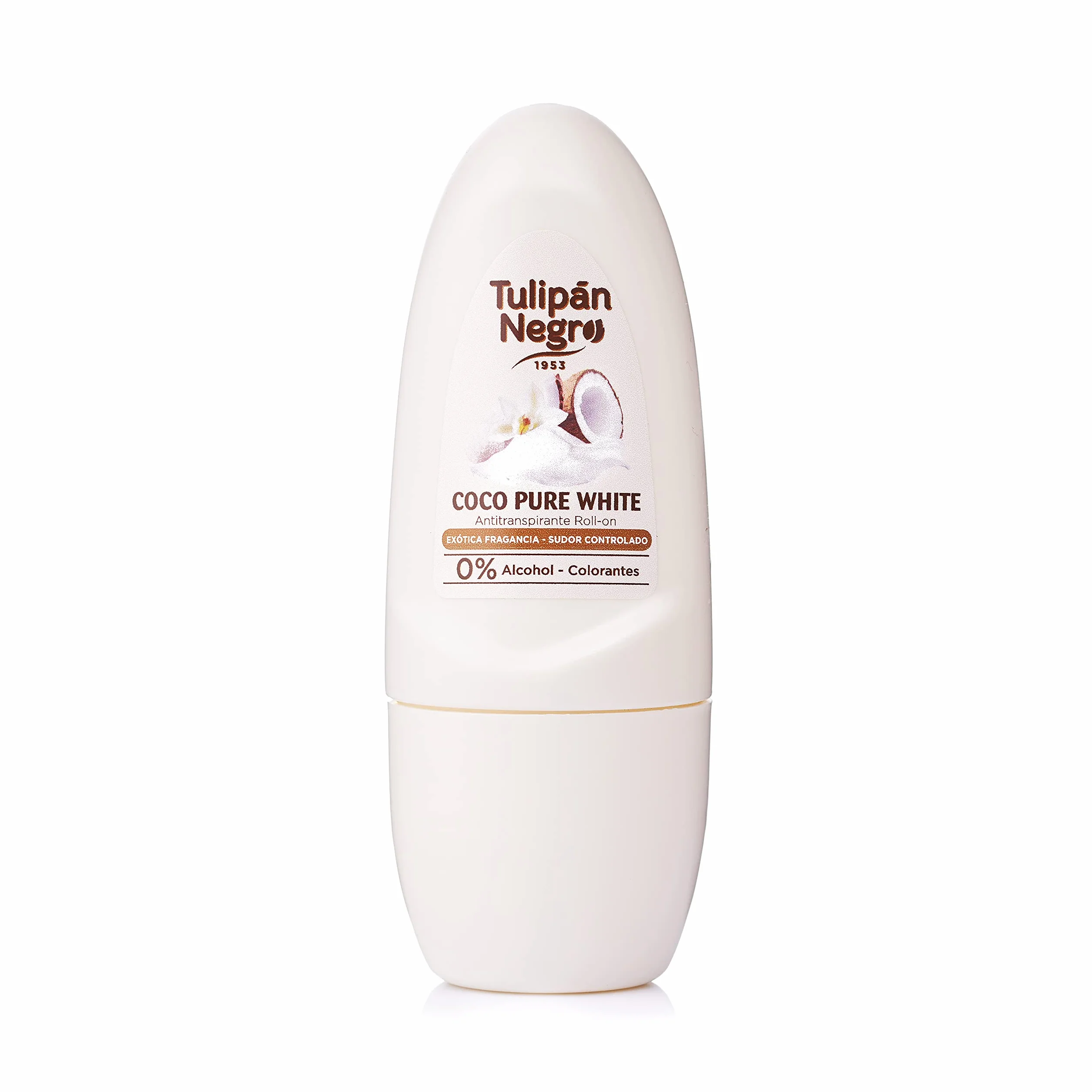 Tulipán Negro Antitranspirante Roll-On Coco Pure White Desodorante 50 ml