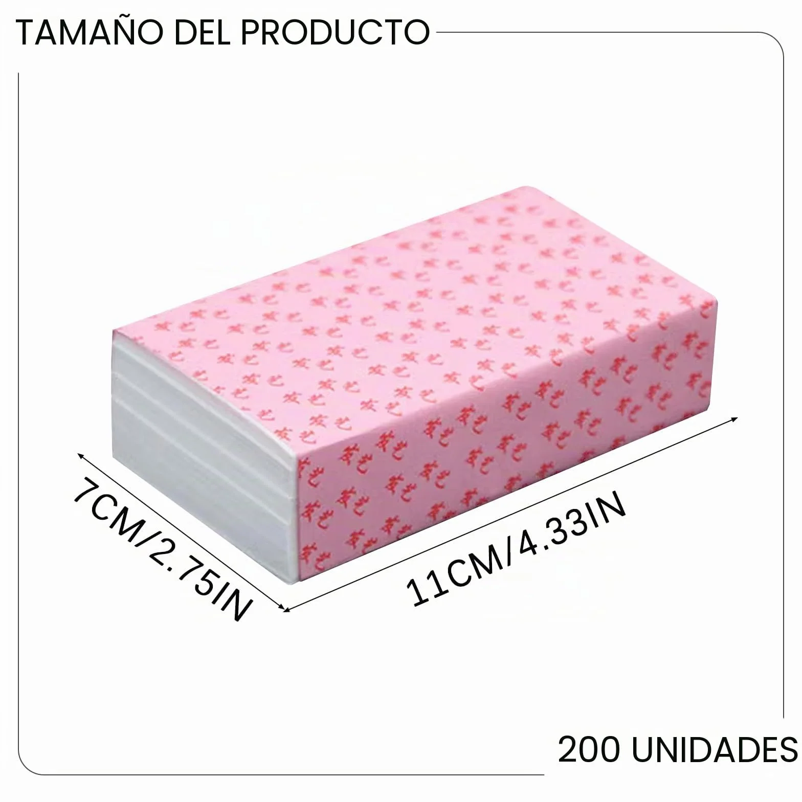 Papel para Permanente de Pelo 200 Piezas Profesional Papel Ultrafino