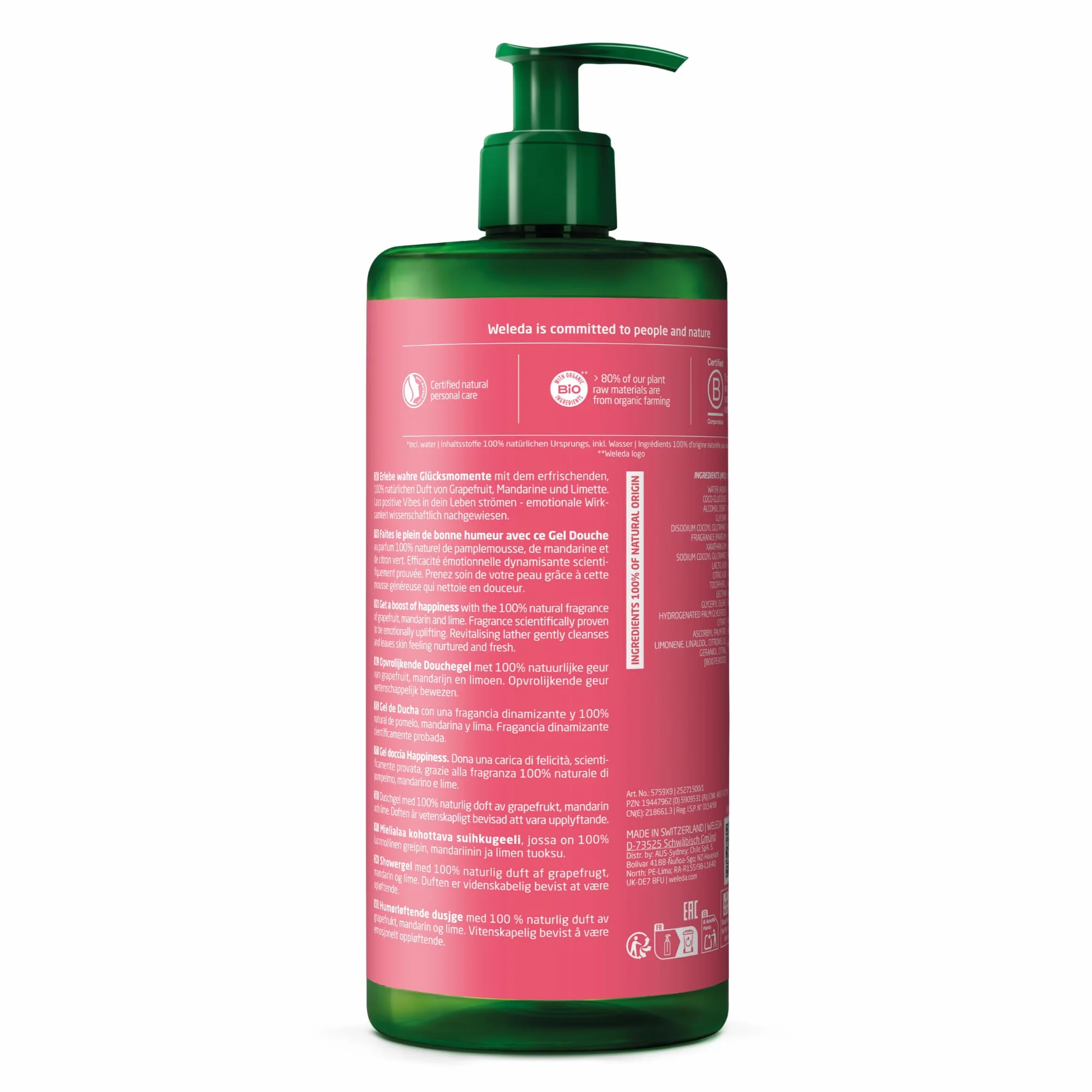 WELEDA Gel de ducha Pomelo 750ml