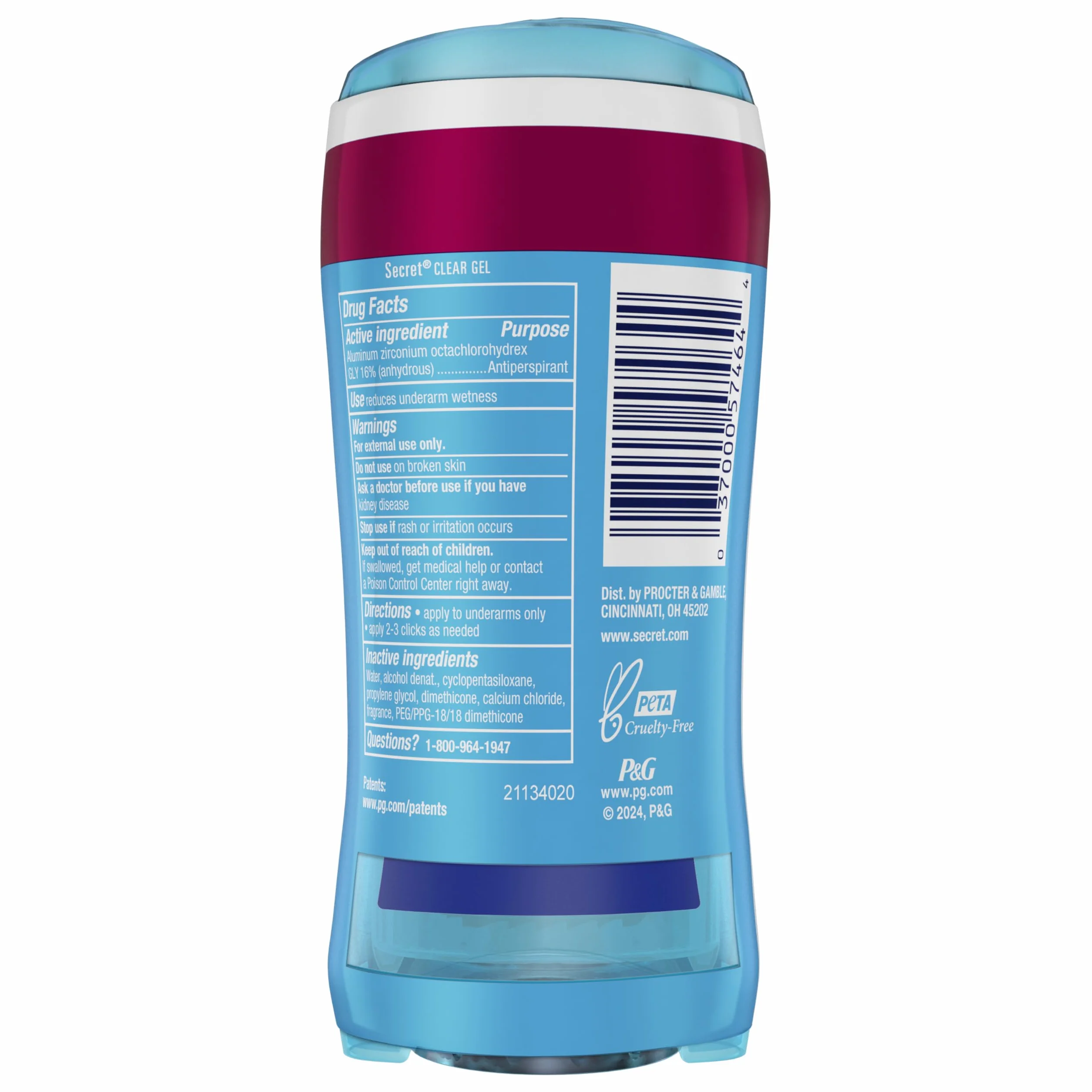 Secret Scent Expressions So Very Summer Berry Clear Gel Women's Twin Antiperspirant and Deodorant, 5.2 oz