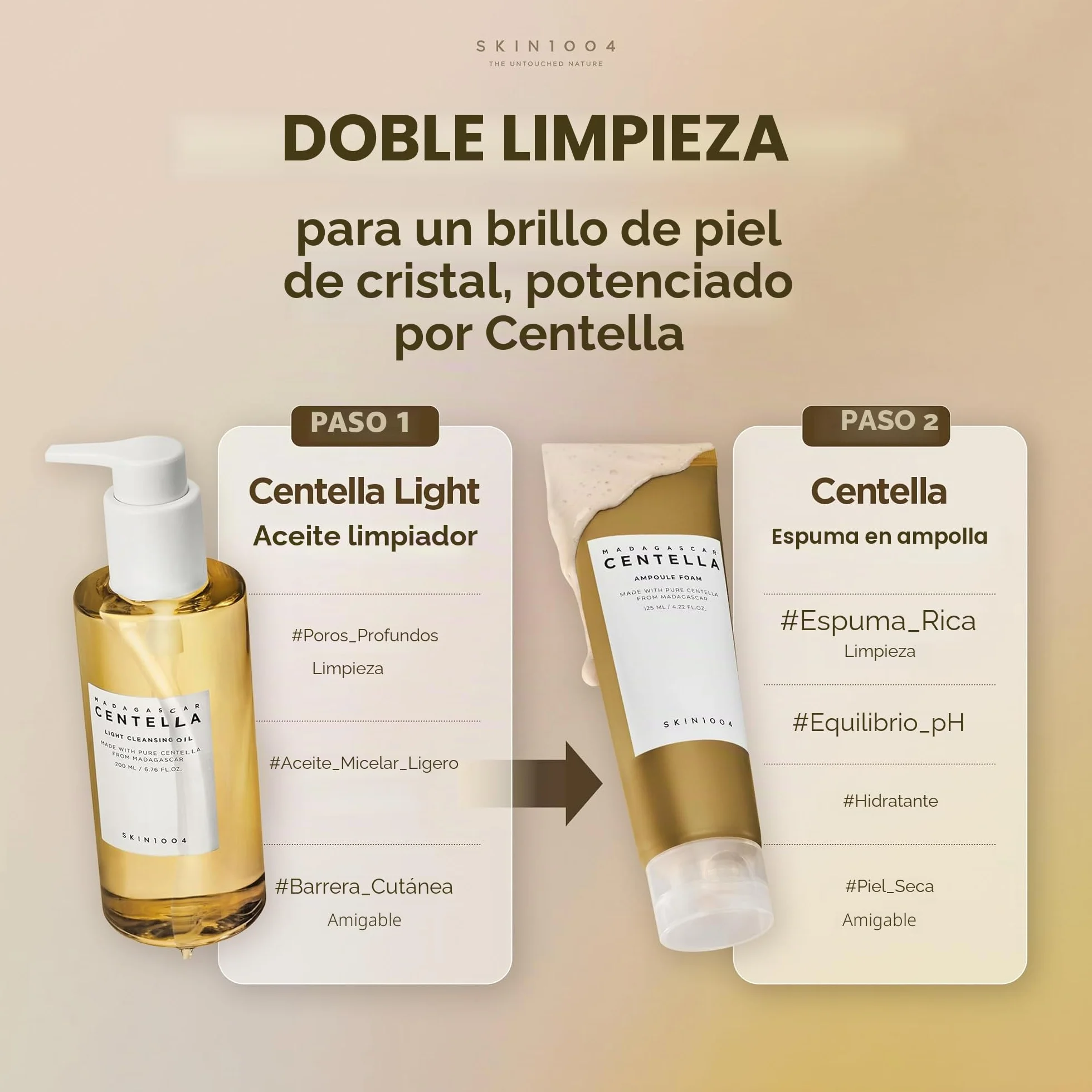SKIN1004 Centella Aceite limpiador ligero 200 ml