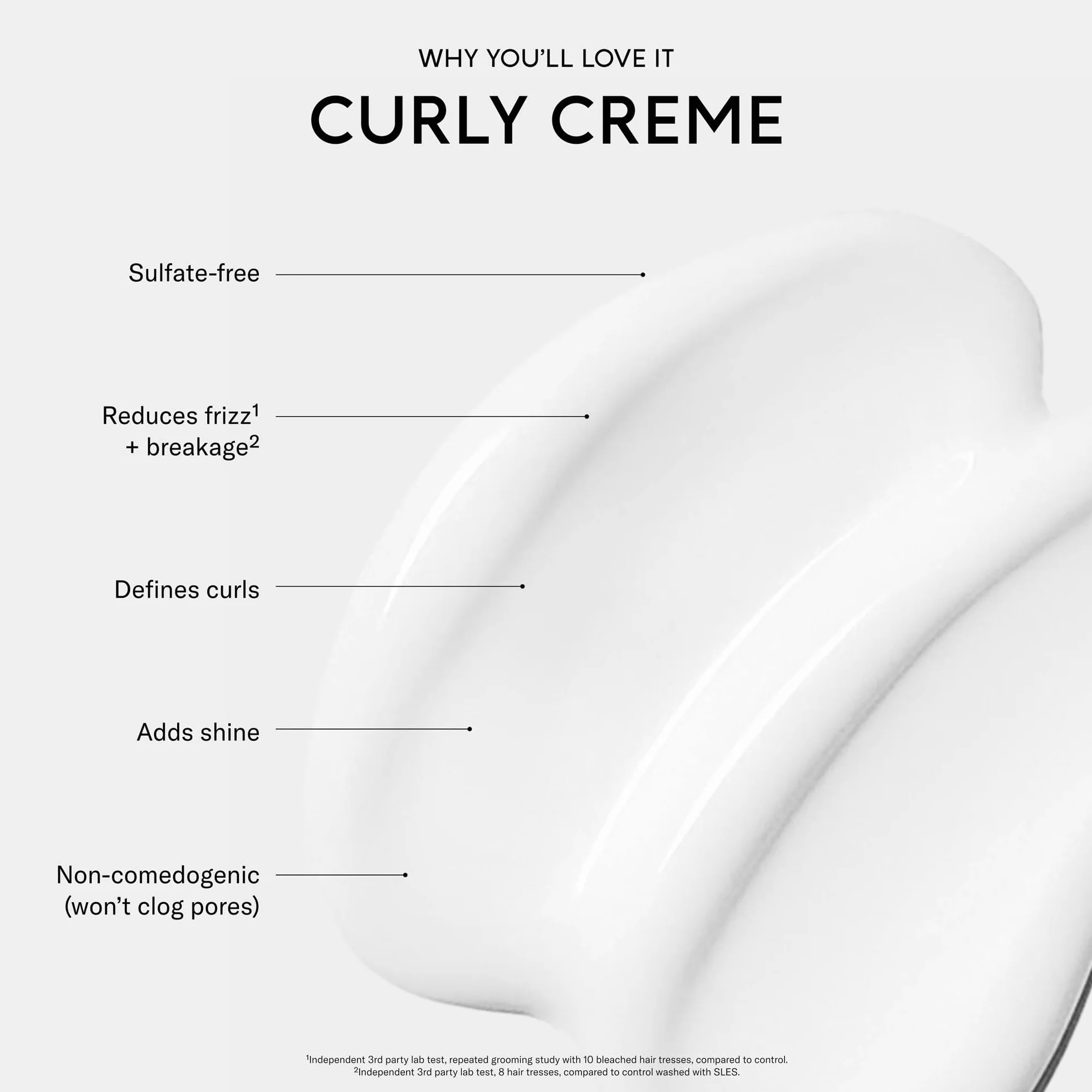 SEEN Crema rizada, no comedogénica y sin sulfatos, crema para el cabello que define rizos, reduce el encrespamiento, protector del calor, segura para pieles sensibles