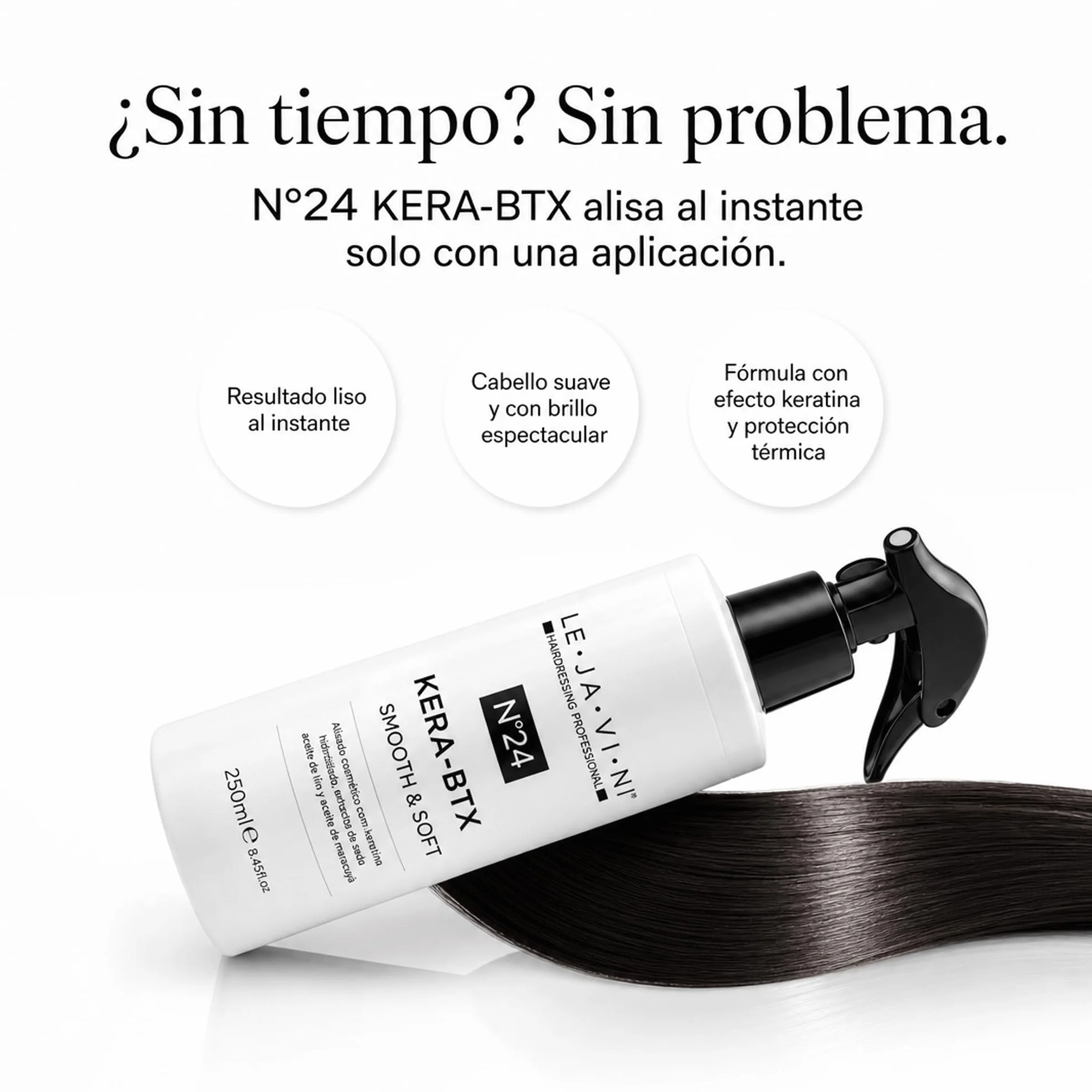 Lejavini Nº24 Kera-BTX Espray Efecto Keratina y Botox 250mL