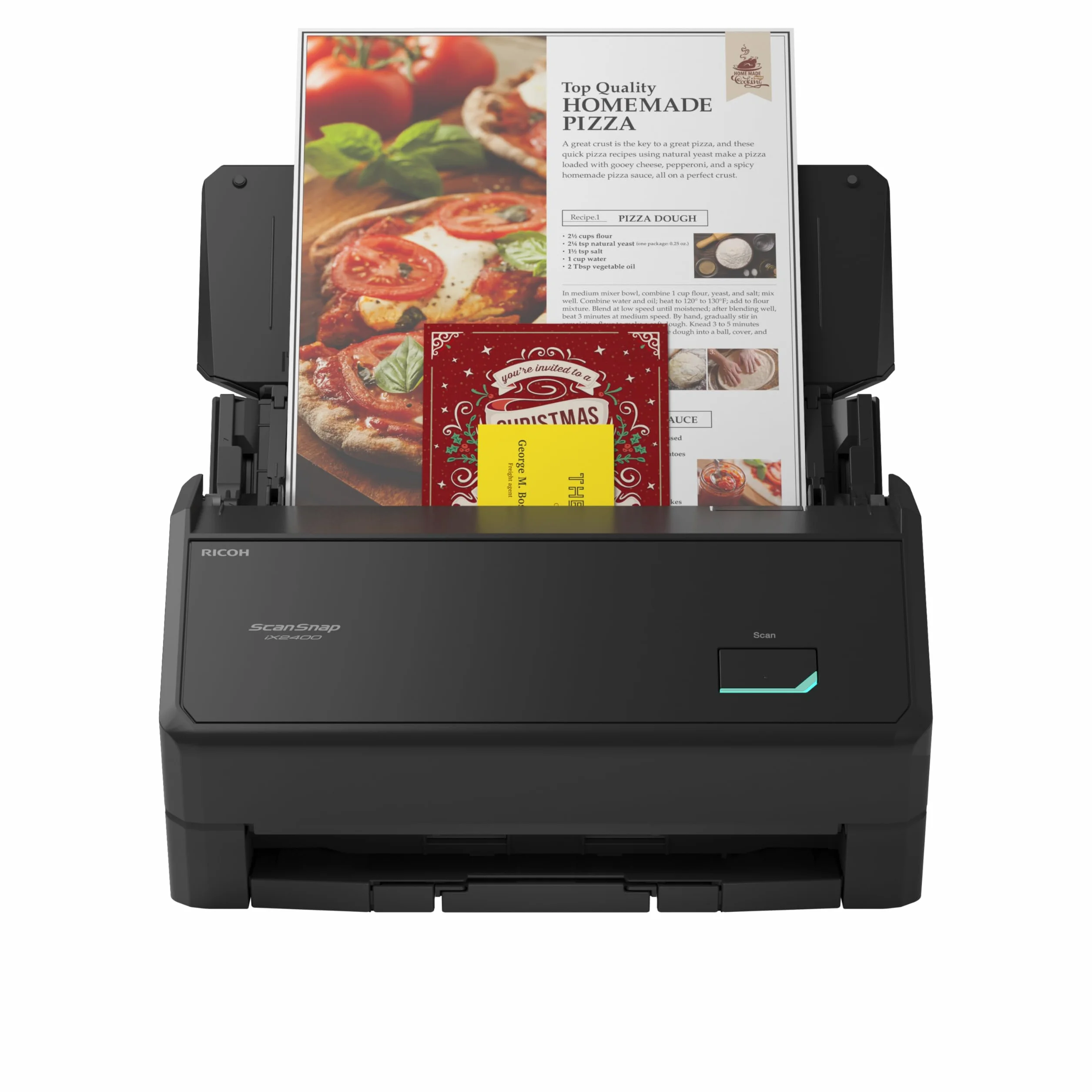Ricoh ScanSnap iX2400 Dokumentenscanner ADF 45ppm Duplex USB 3.2 Schwarz