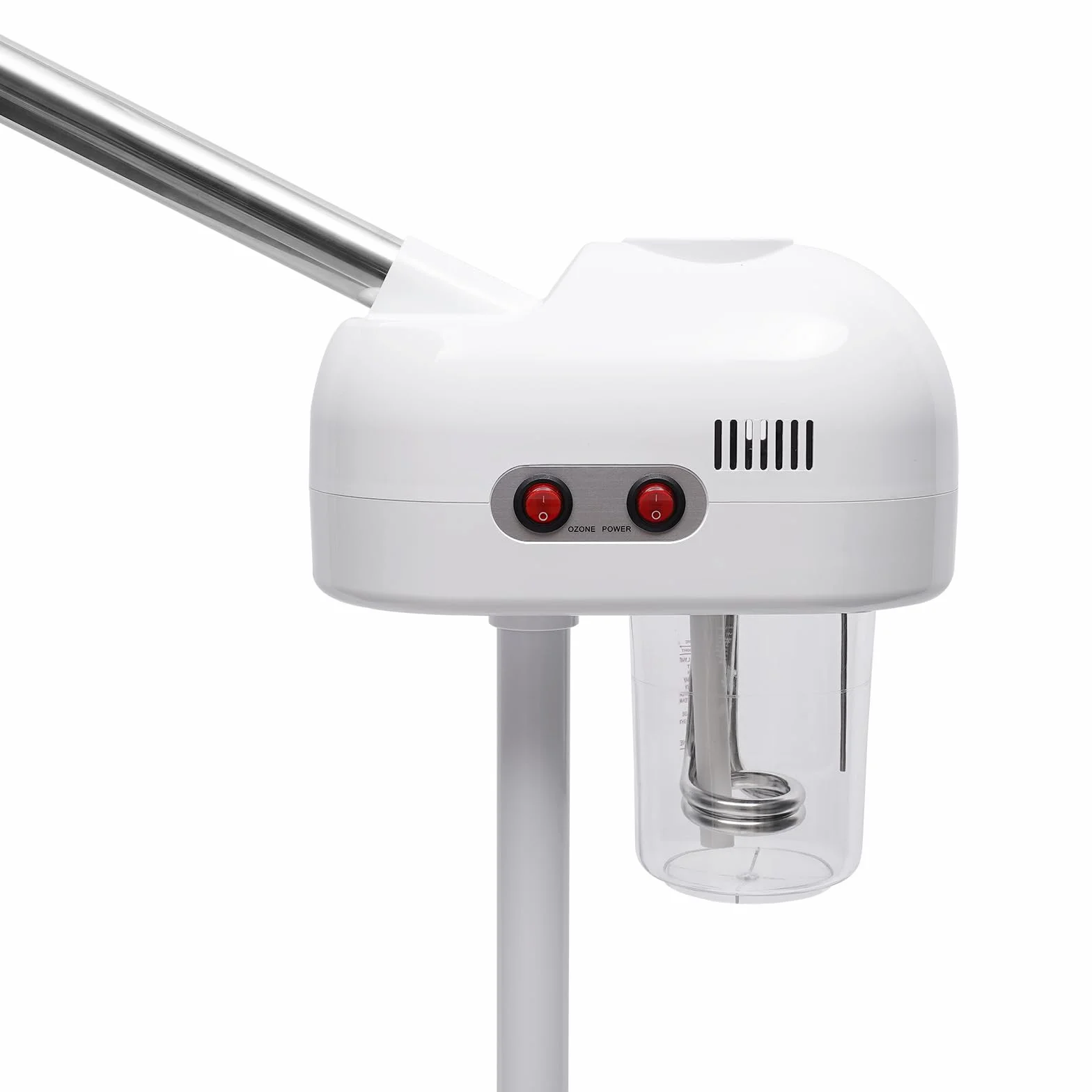 Vaporizador facial 2 en 1, 800 W, sauna facial, limpiador de poros, vapor con boquilla giratoria, altura ajustable de 112 a 132 cm, para salón de belleza, spas