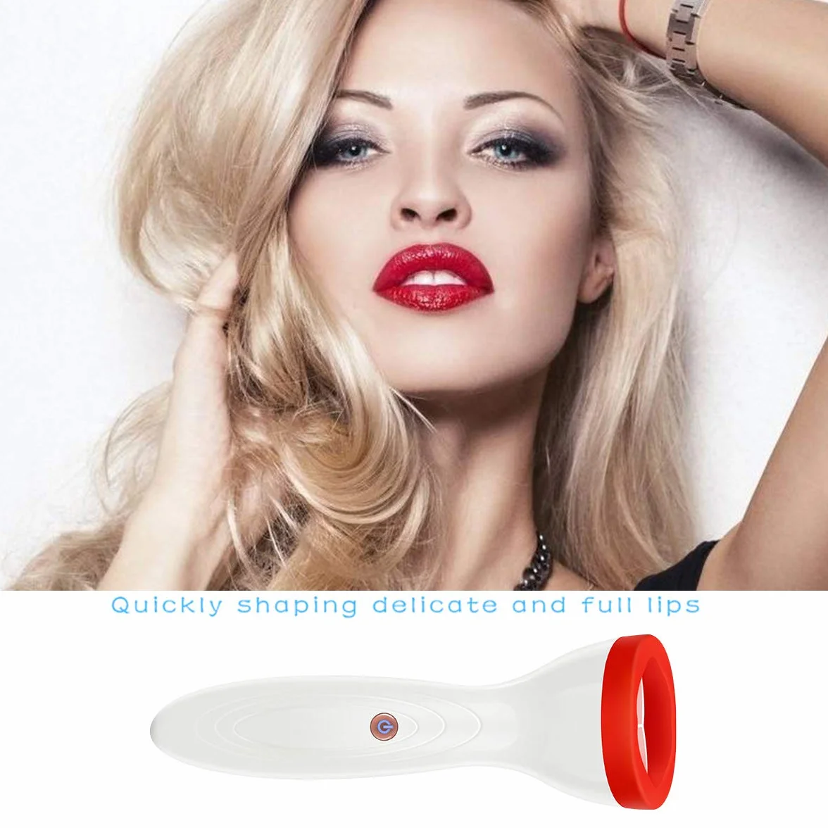 Rebordeador de Labios Eléctrico Instrumento Automático de Labios de Silicona Cabezal de Succión Ajustable 3 Niveles