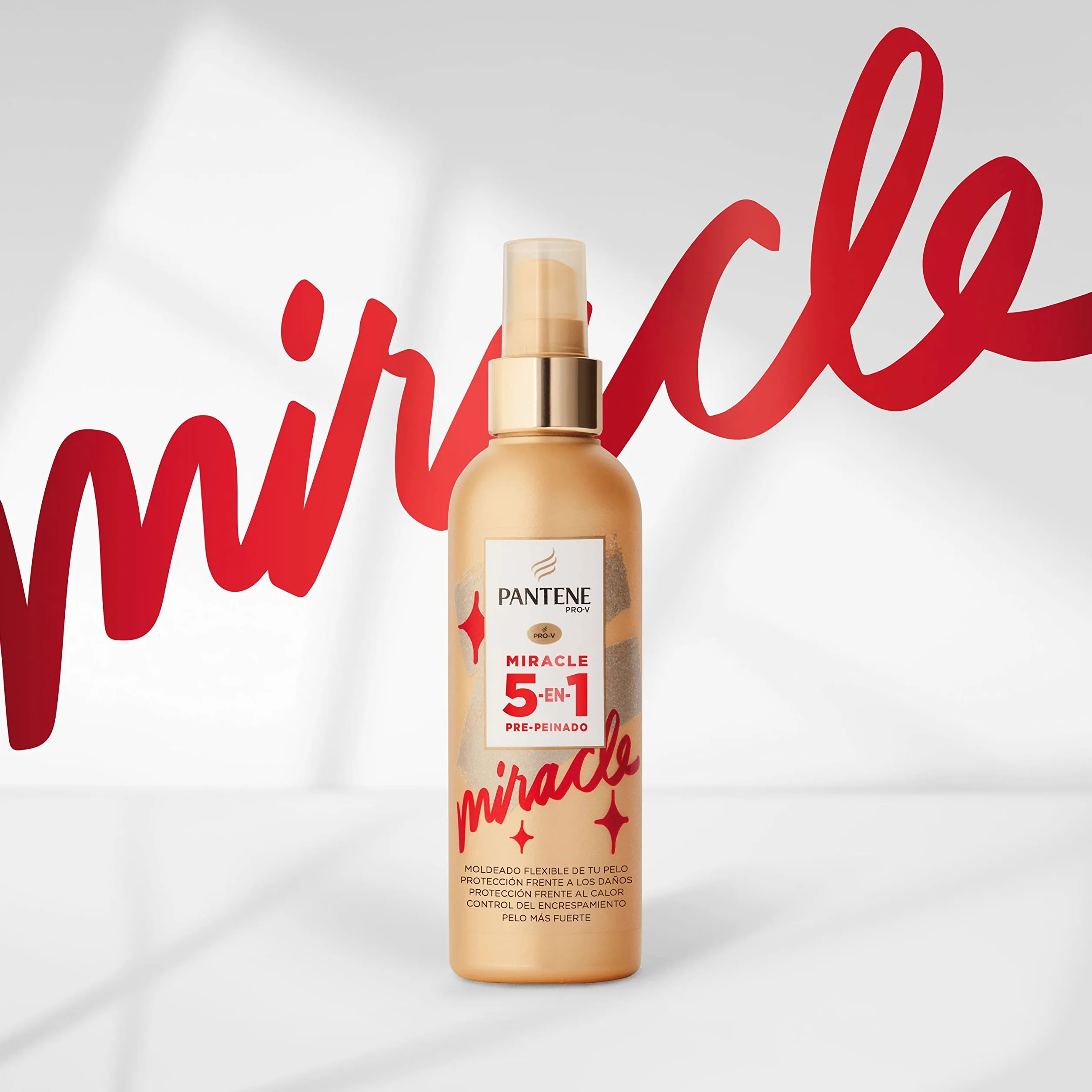Pantene Pro-V Spray Miracle 5-In-1 Protector del Cabello Antes del Peinado y Protector Frente Al Calor, Spray Moldeador, 200 ml