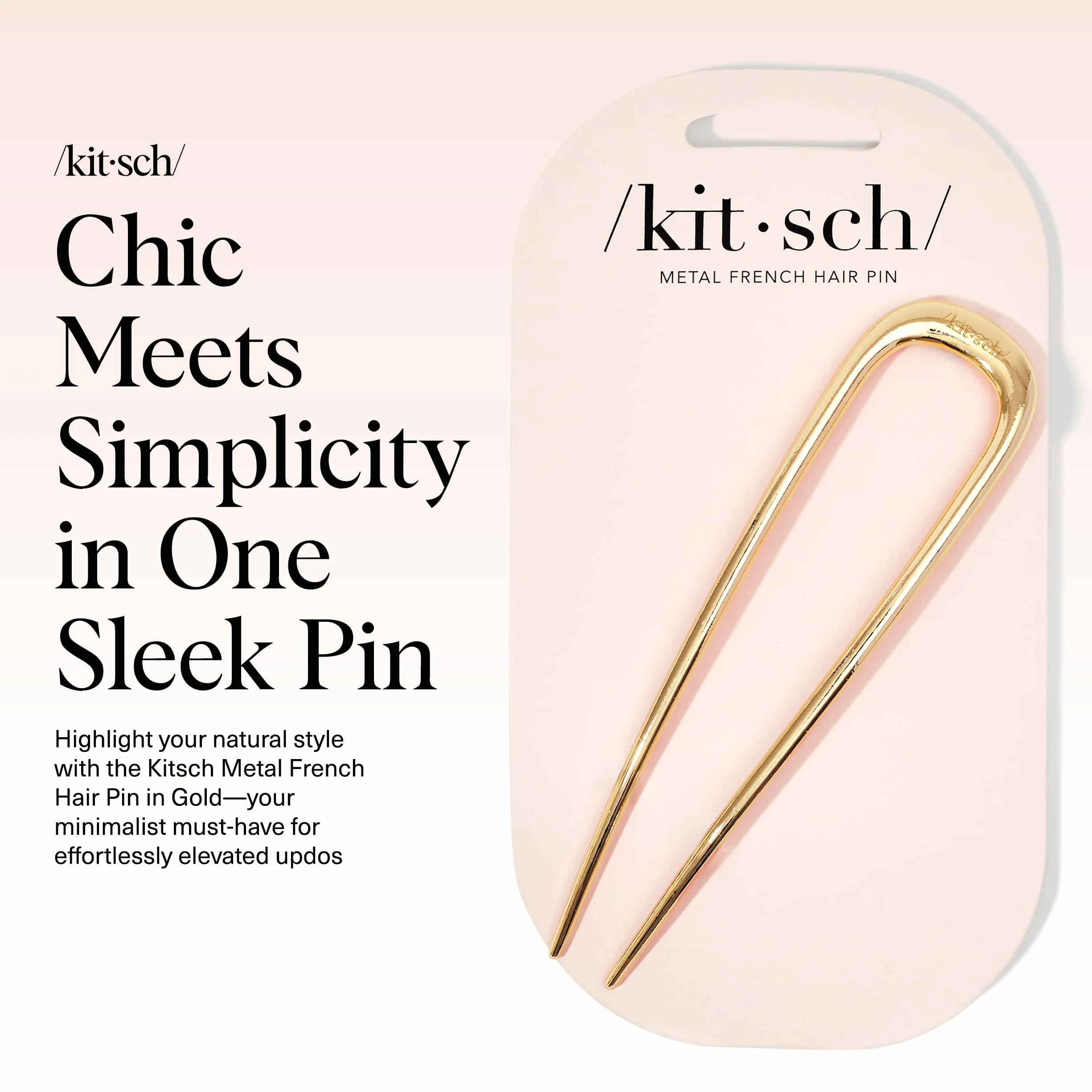 Broches francesas de metal para moños, peinados con trenzas y chignon