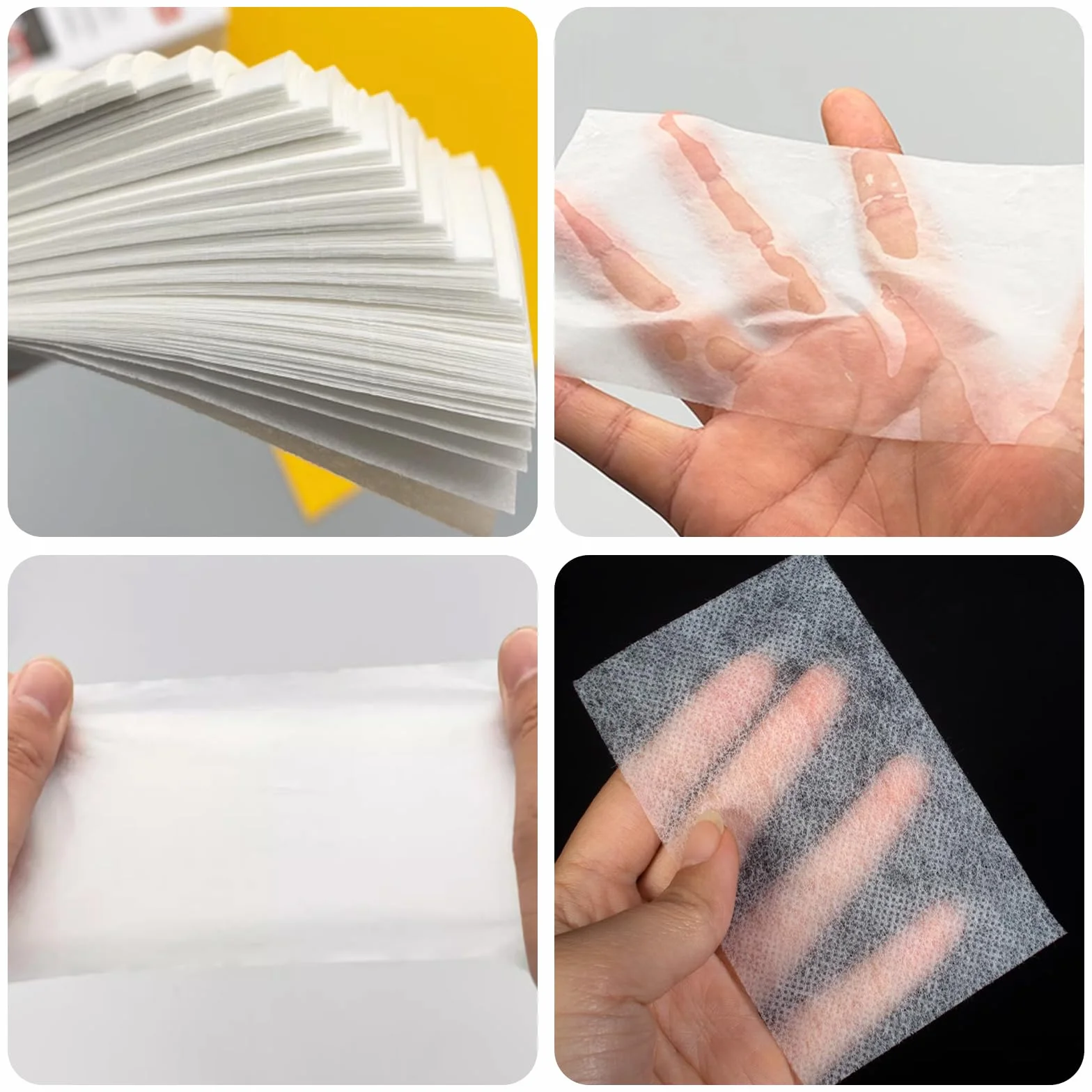 Papel para Permanente de Pelo 200 Piezas Profesional Papel Ultrafino