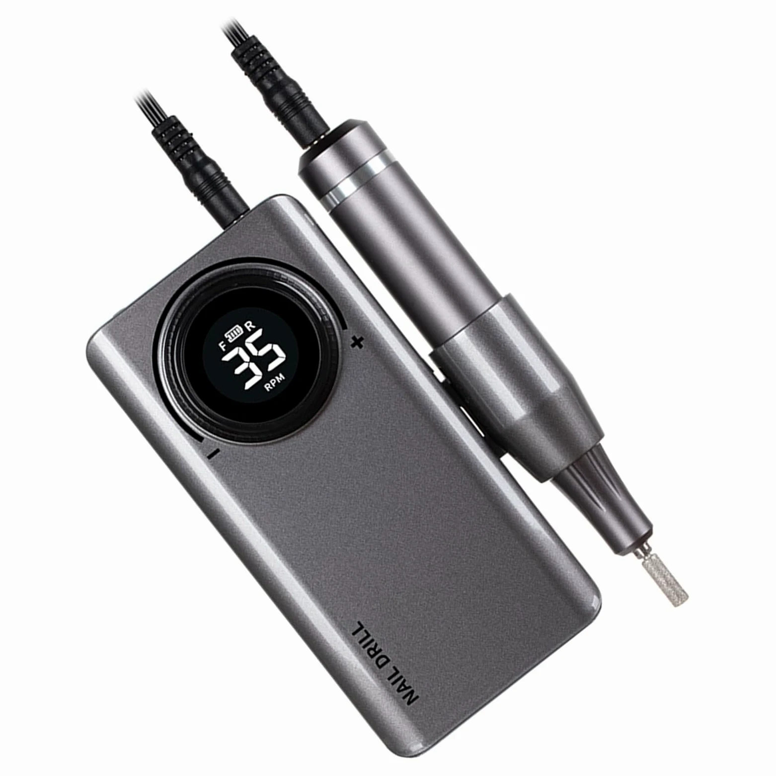 Efficient 0-35000RPM - Taladro eléctrico de uñas para accesorios de manicura acrílica, diseñado para uso doméstico y salón de belleza, lima portátil