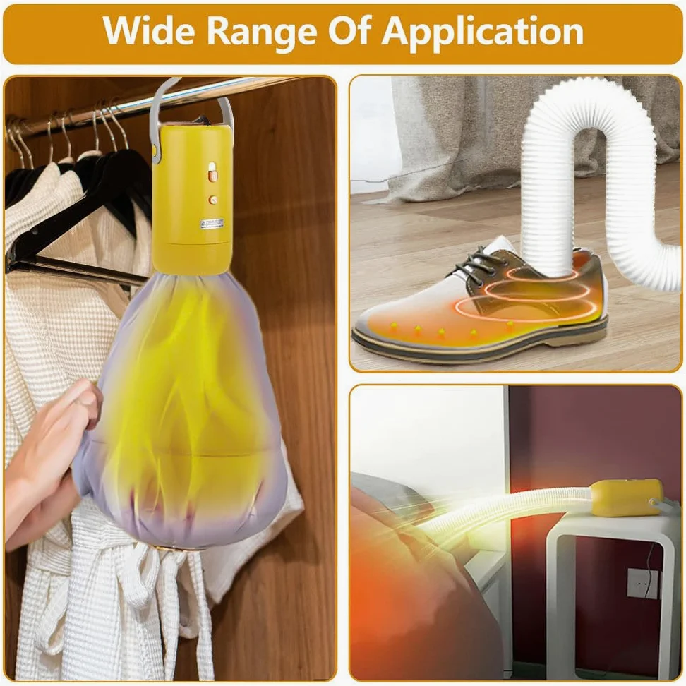 McbeAn Secadora Universal, Secadora De Ropa Portátil con Tubo De Secado De Zapatos Caliente, Calentador De Edredón, Mini Secadora De Ropa Portátil De Viaje, para Apartamentos, Trajes De Baño