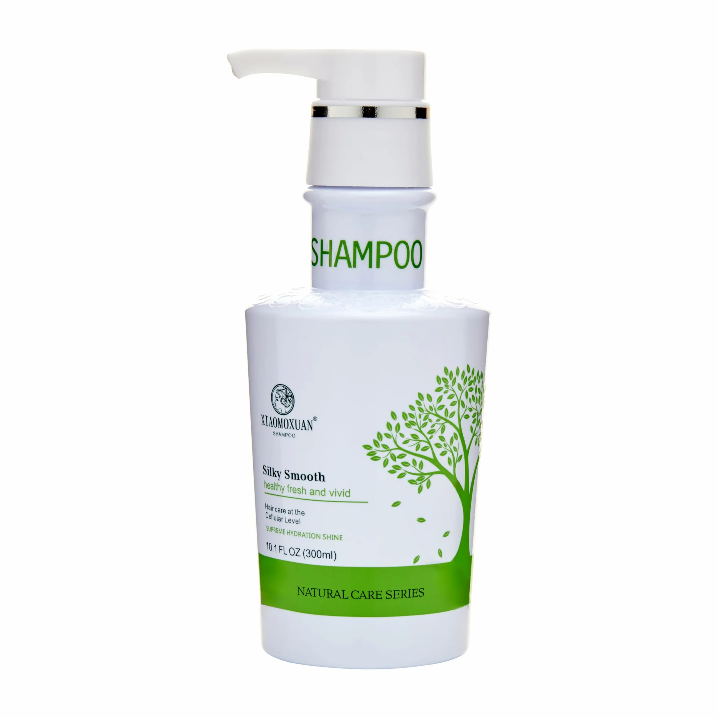 Xiaomoxuan Champú hidratante con aceite de árbol de té orgánico para todo tipo de cabello, limpieza profunda para cuero cabelludo seco, picazón o graso, fórmula vegana, sin parabenos ni sulfatos, 300
