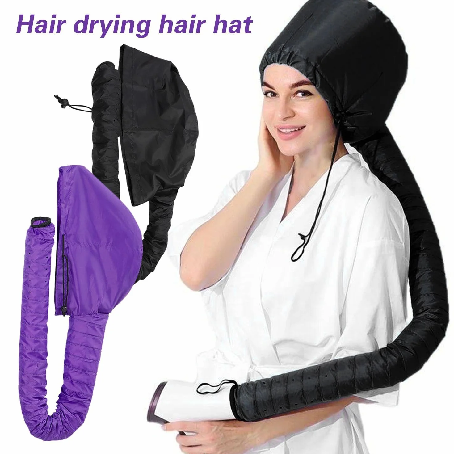 Gorros Para Secador De Pelo Paquete De 2 Para Secar Casco Permanente Cuidado En El Hogar