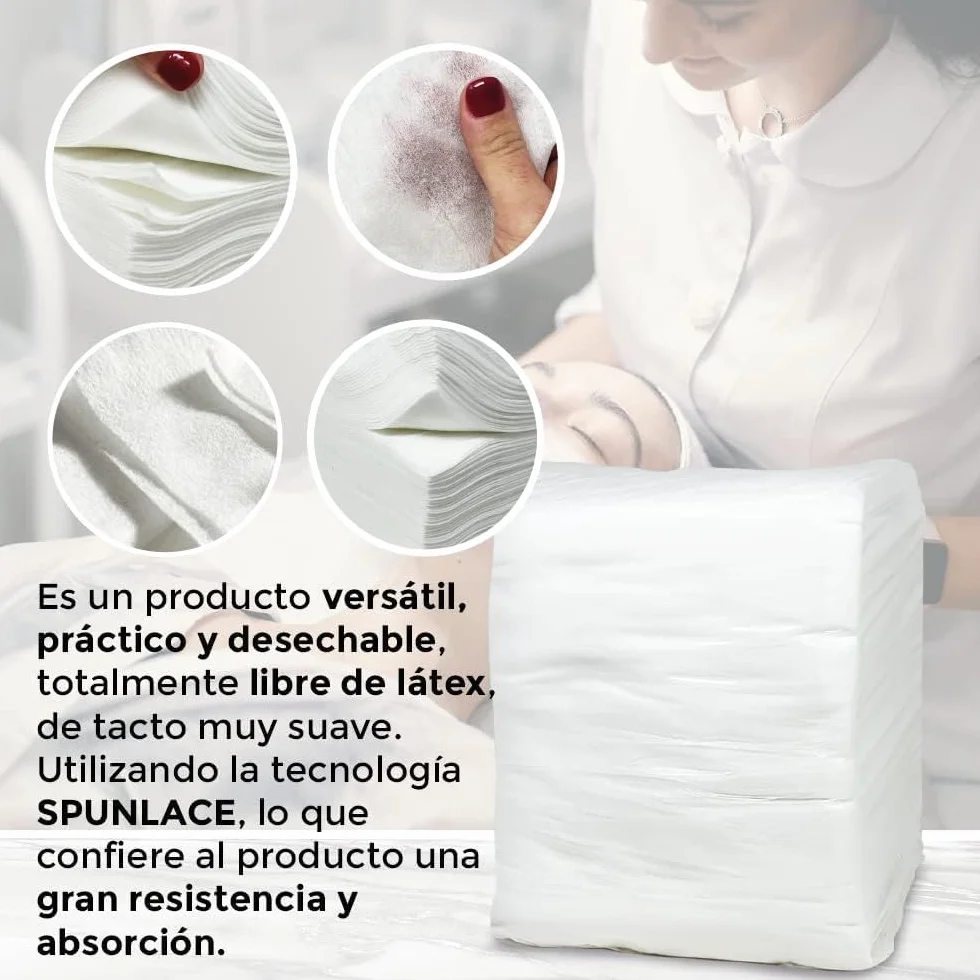 Toallas Desechables Spunlace 40 x 80 cm 100 unidades para Peluquería y Estética