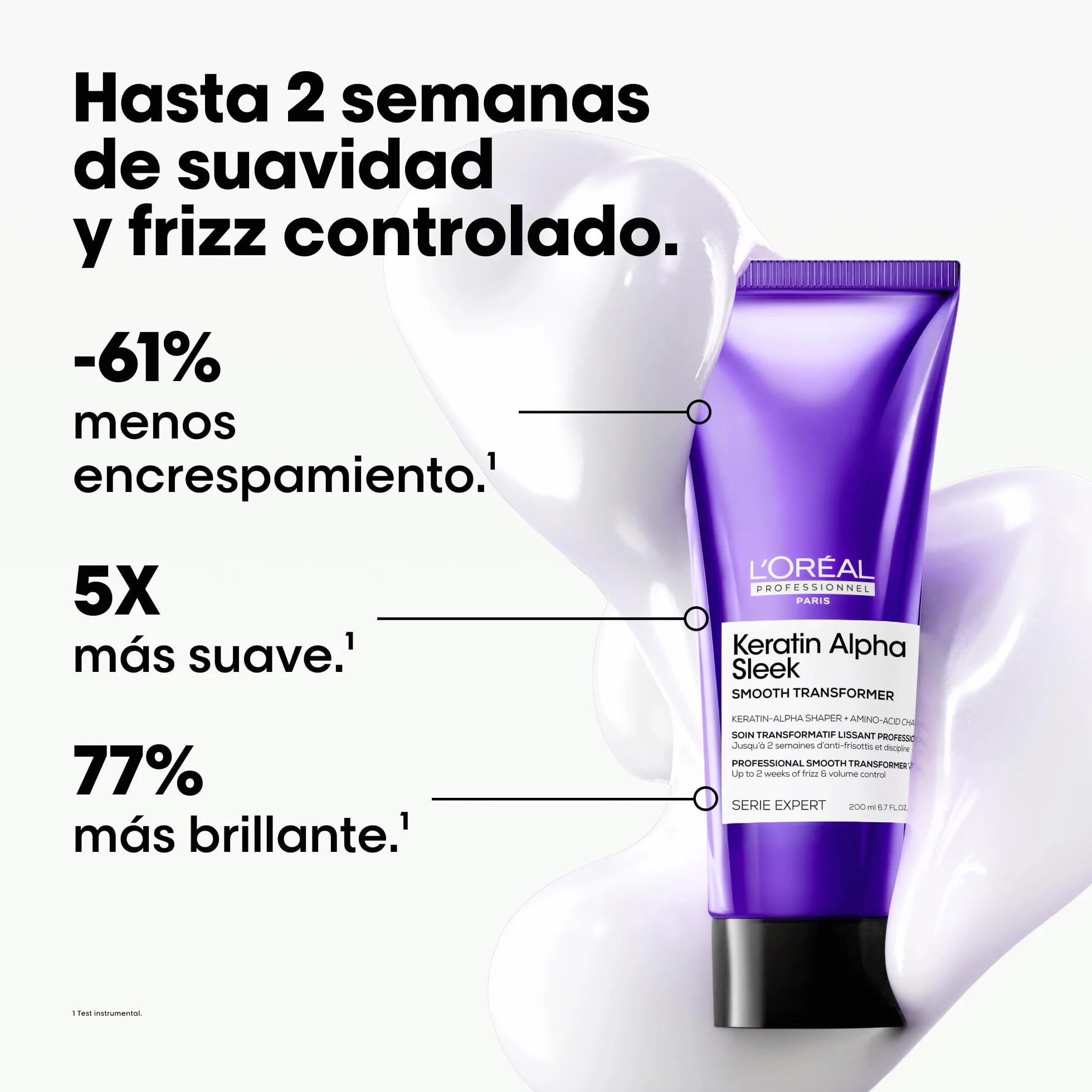 L’Oréal Professionnel Smooth Transformer Keratin Alpha Sleek Tratamiento Progresivo Anti-Frizz 200 ml