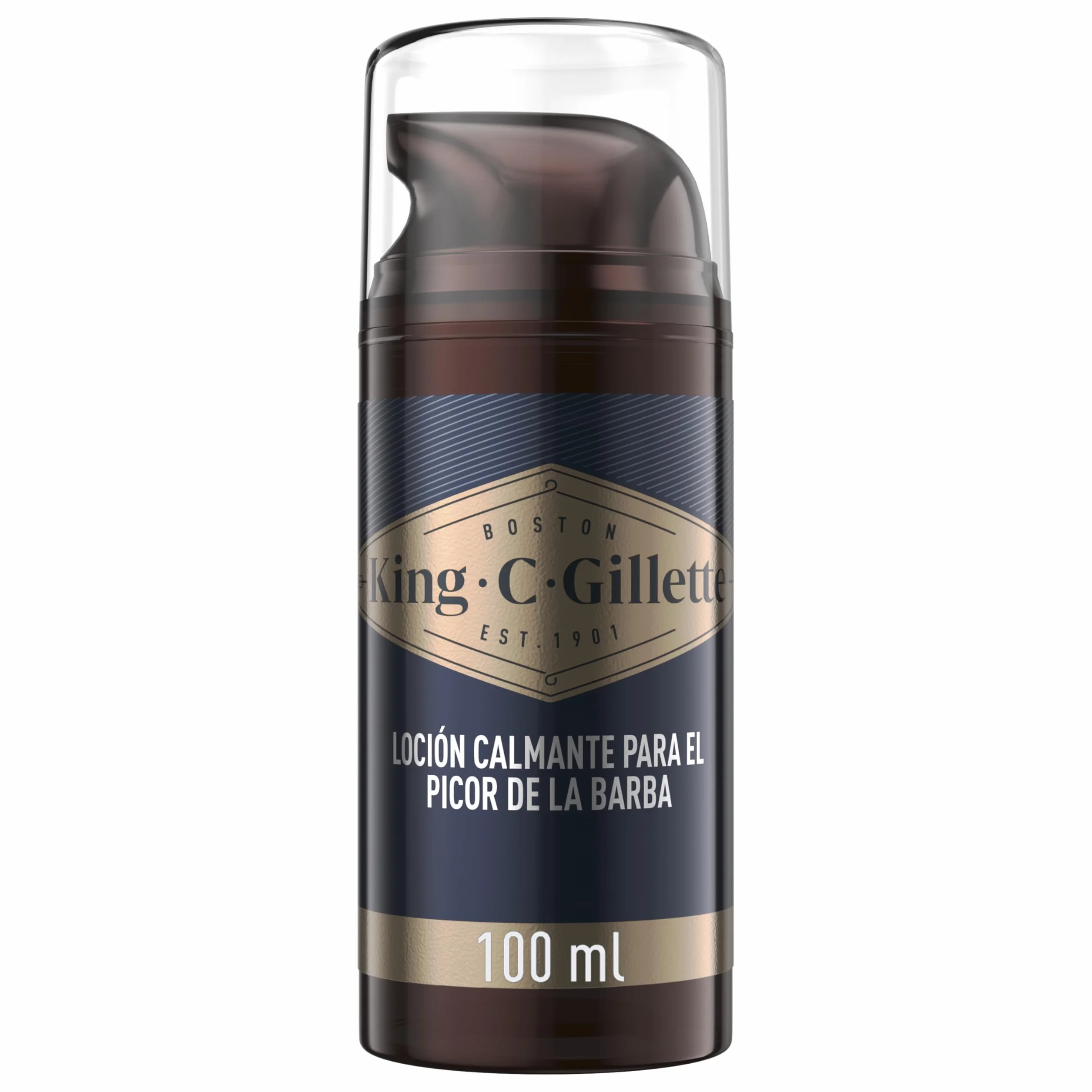 King C. Gillette Loción Calmante para Irritación de Barba, 100ml, con Vitamina B3 y B5