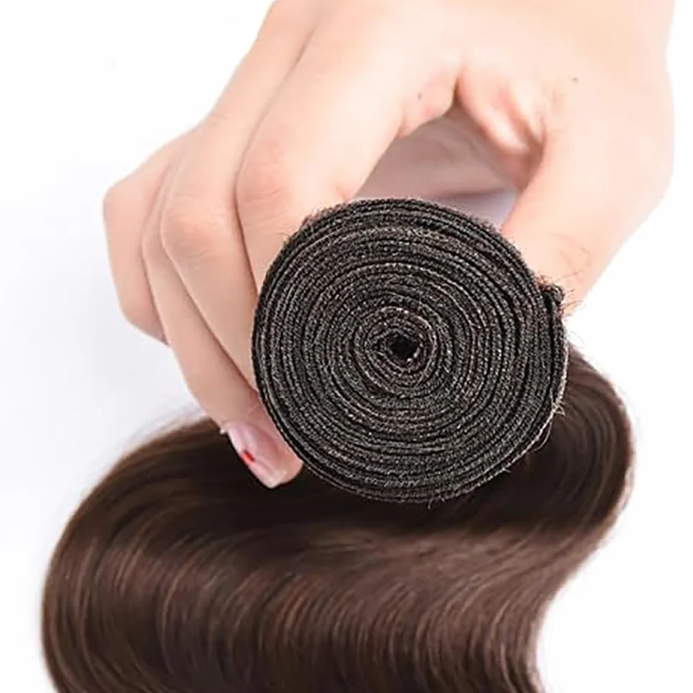 2Shoaiye 50 g # 4 BB paquetes de cabello humano 30 pulgadas