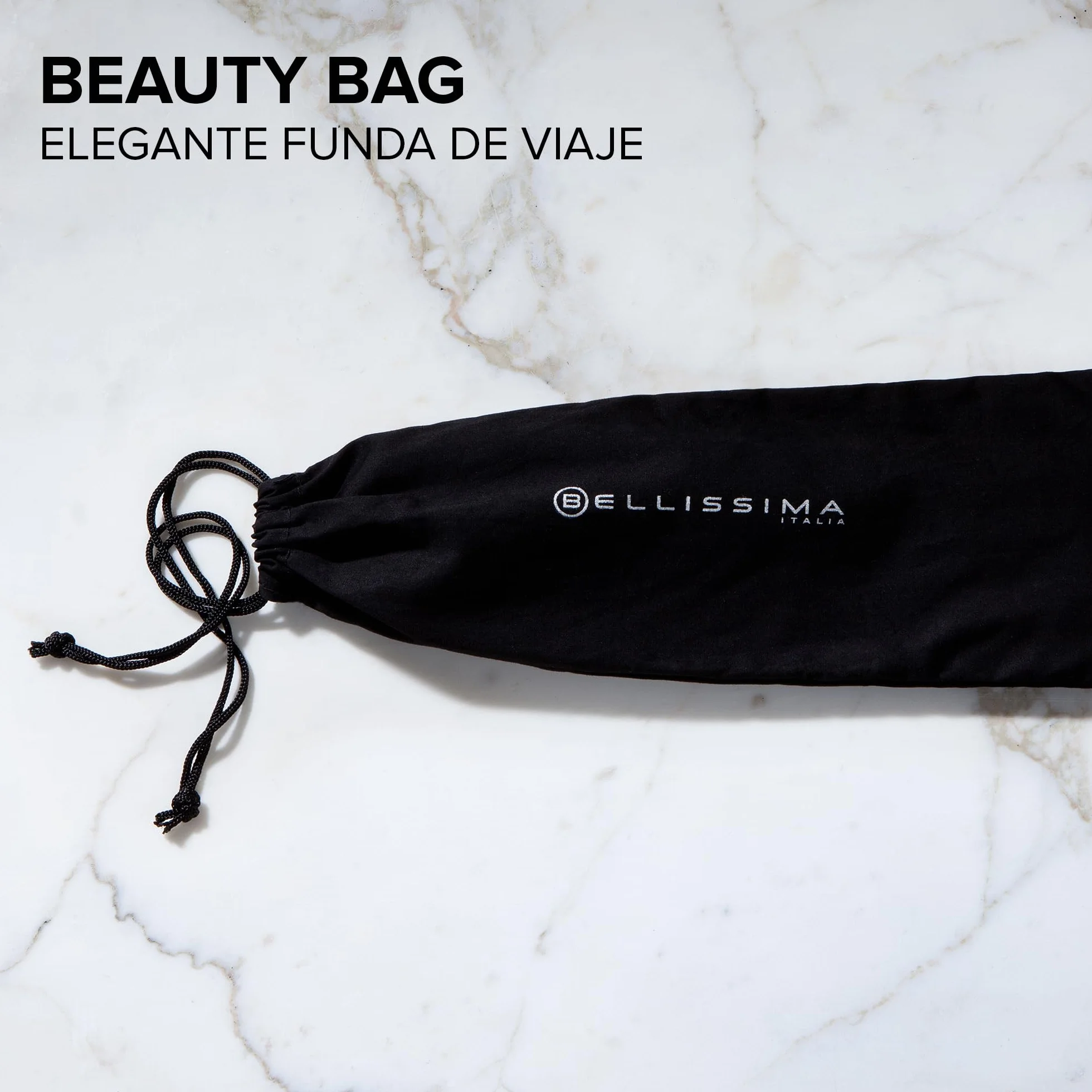 Bellissima Plancha Mini de Pelo Compacta, Revestimiento Cerámico, 200°C, Multivoltaje Automático