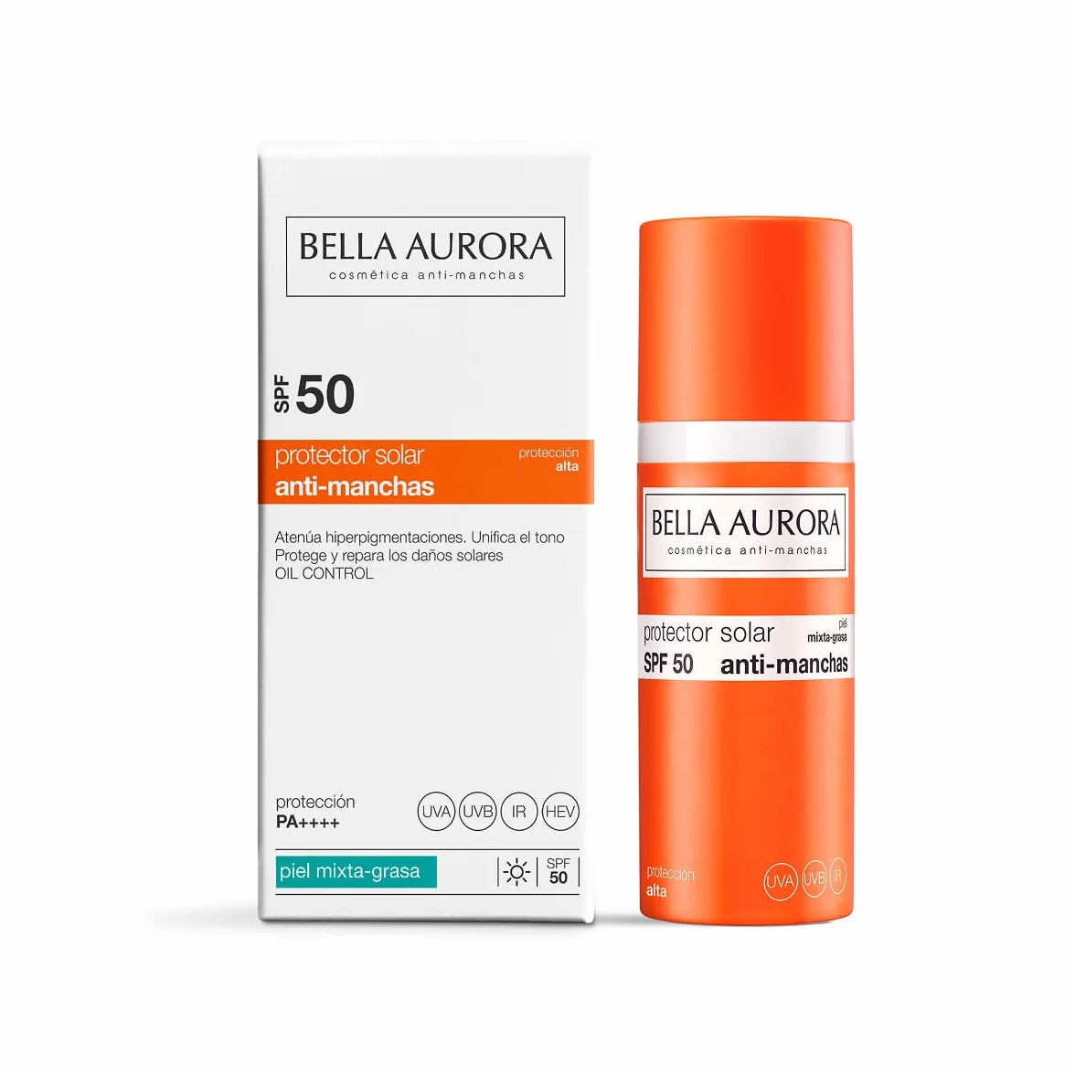 Bella Aurora Protector Solar Facial Antimanchas SPF 50+ 50 ml