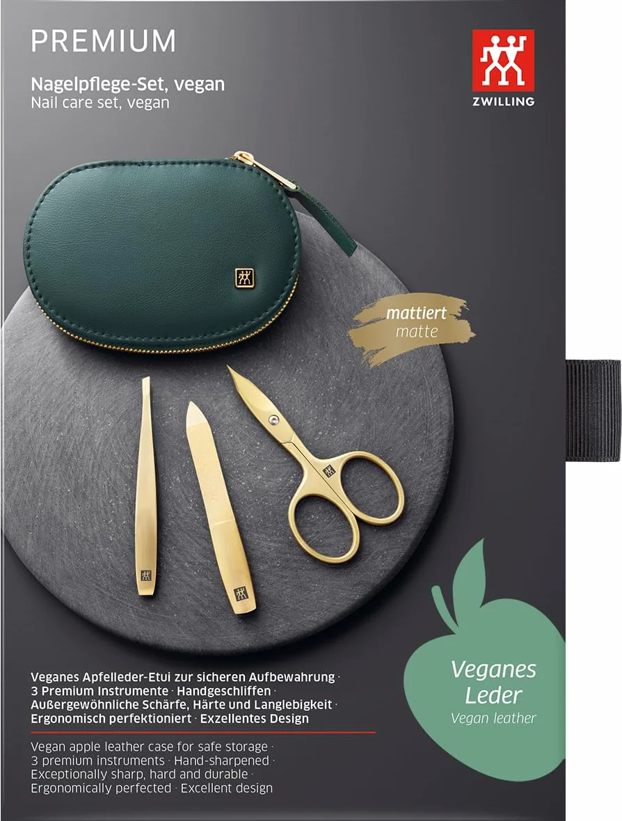 ZWILLING Set de manicura con tijeras combinadas, 3 piezas, Premium