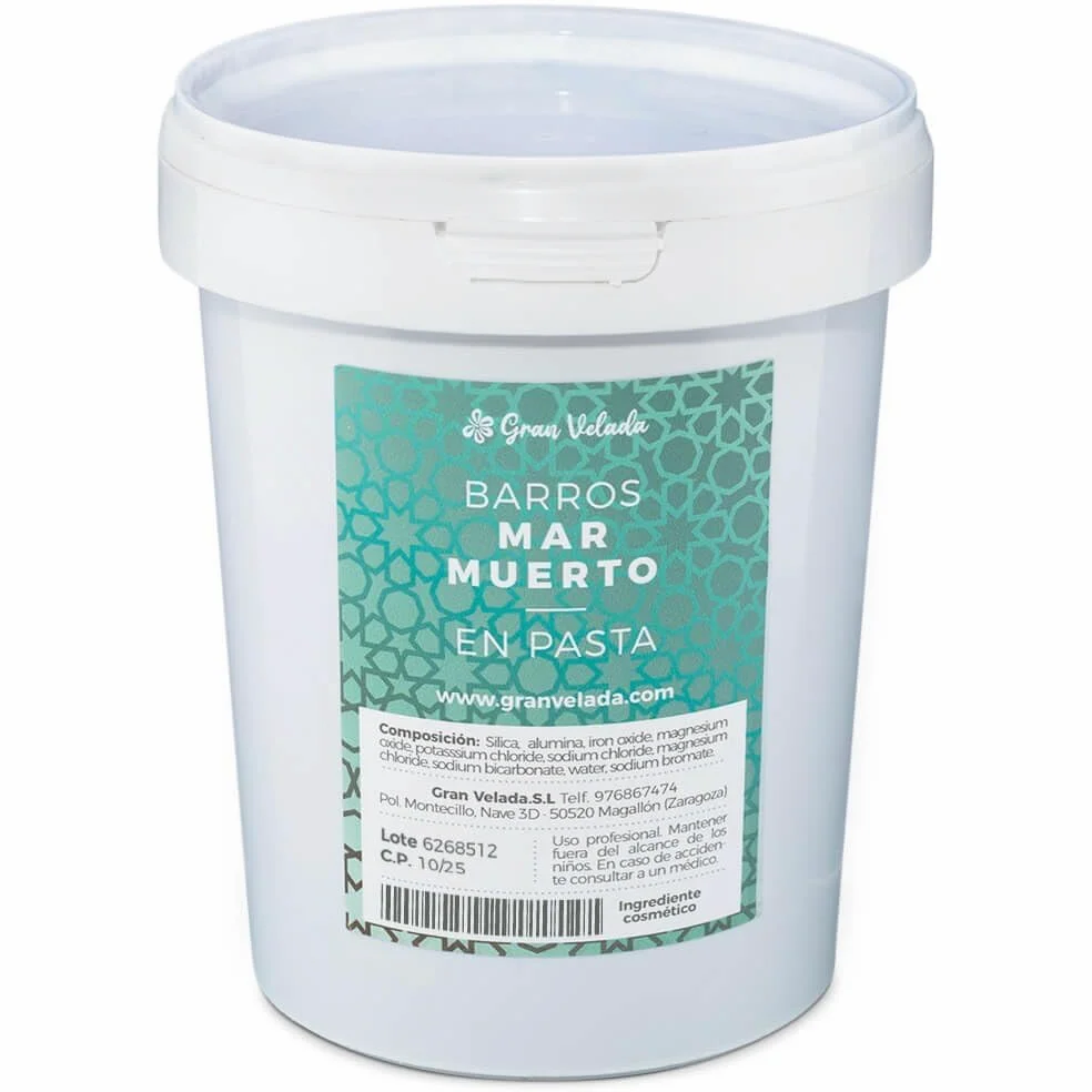 Barro del Mar Muerto en Pasta | Gran Velada, Hecho en España | Revitaliza, Nutre y Embellece Tu Piel con Minerales Esenciales y Formulación Orgánica | 8000 GR