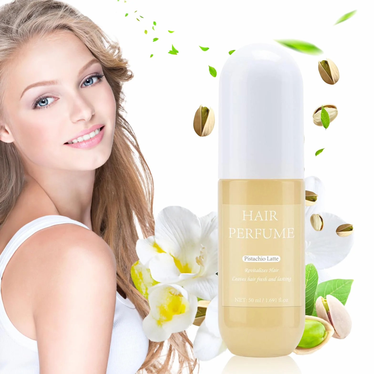 Perfume para el cabello de larga duración 50 ml aerosol para mujer