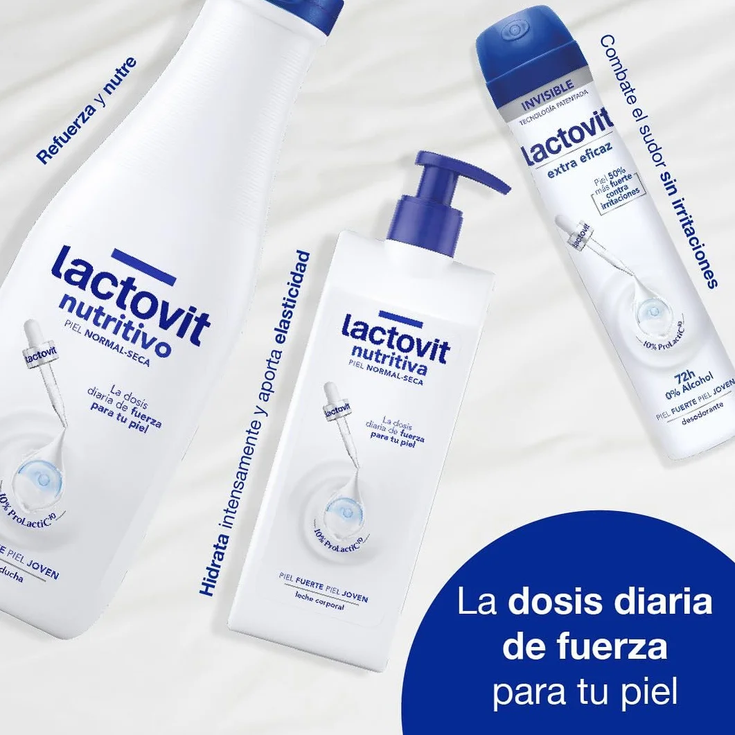 Lactovit Desodorante Extra Eficaz con Microcápsulas Protect 0% Alcohol Anti-irritaciones 72H