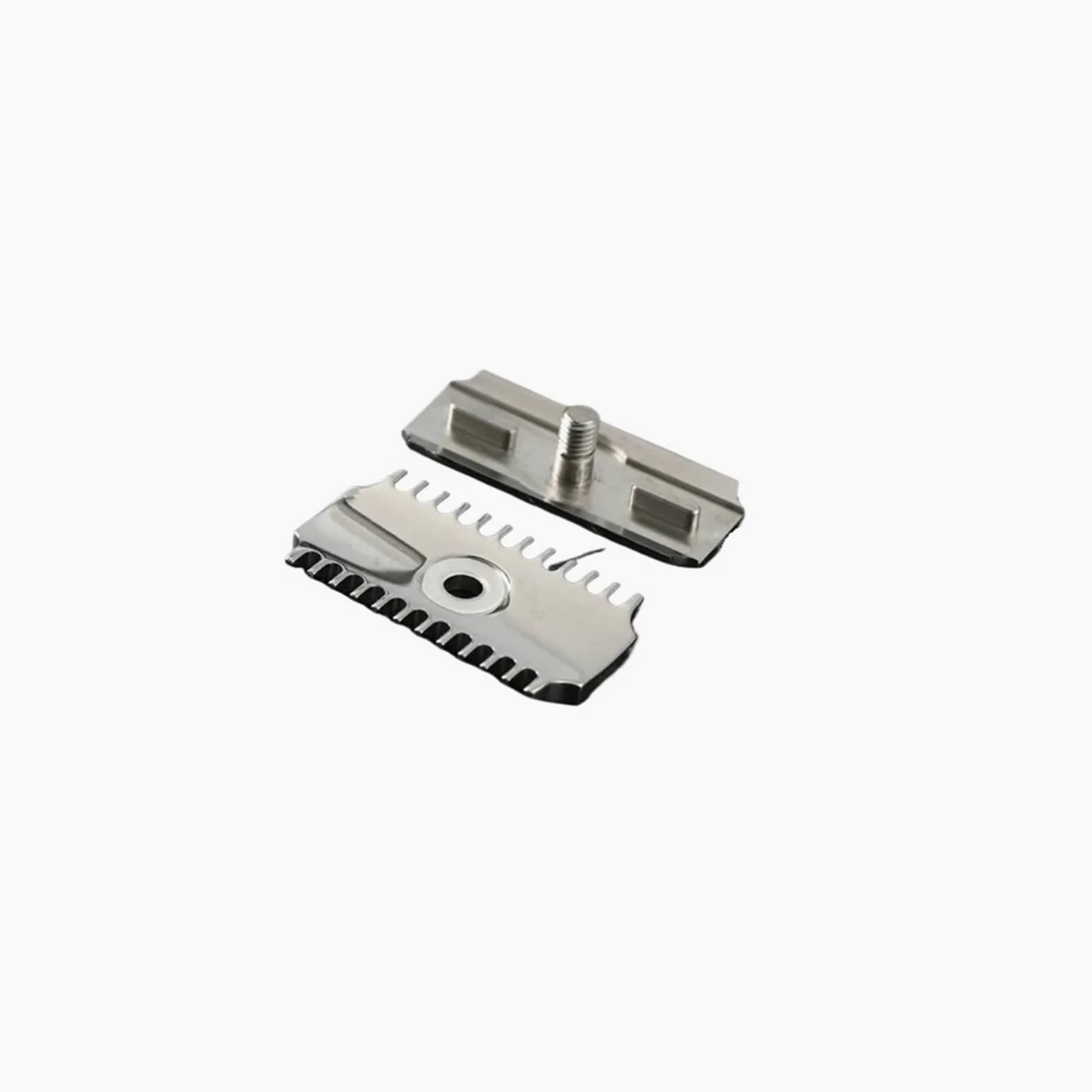 , Compatible Con YAQI, Cabezal De Afeitar De Seguridad De Doble Peine Pulido De Acero Inoxidable 316 Con Espacio De Hoja De 0,7mm
