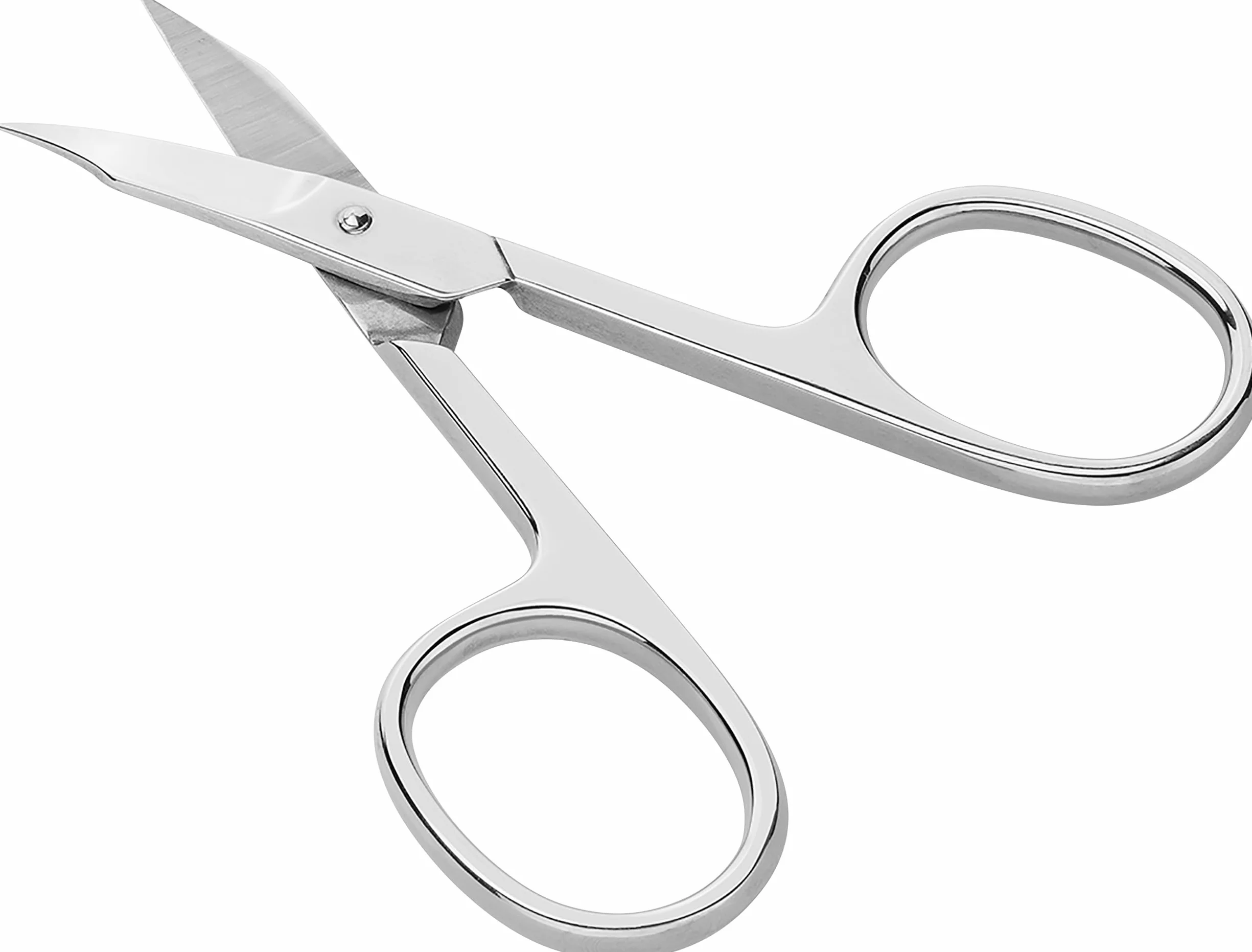 ZWILLING Tijeras combinadas para uñas, filo curvado, punta fina, hipoalergénicas, pulidas, plata, 90 mm