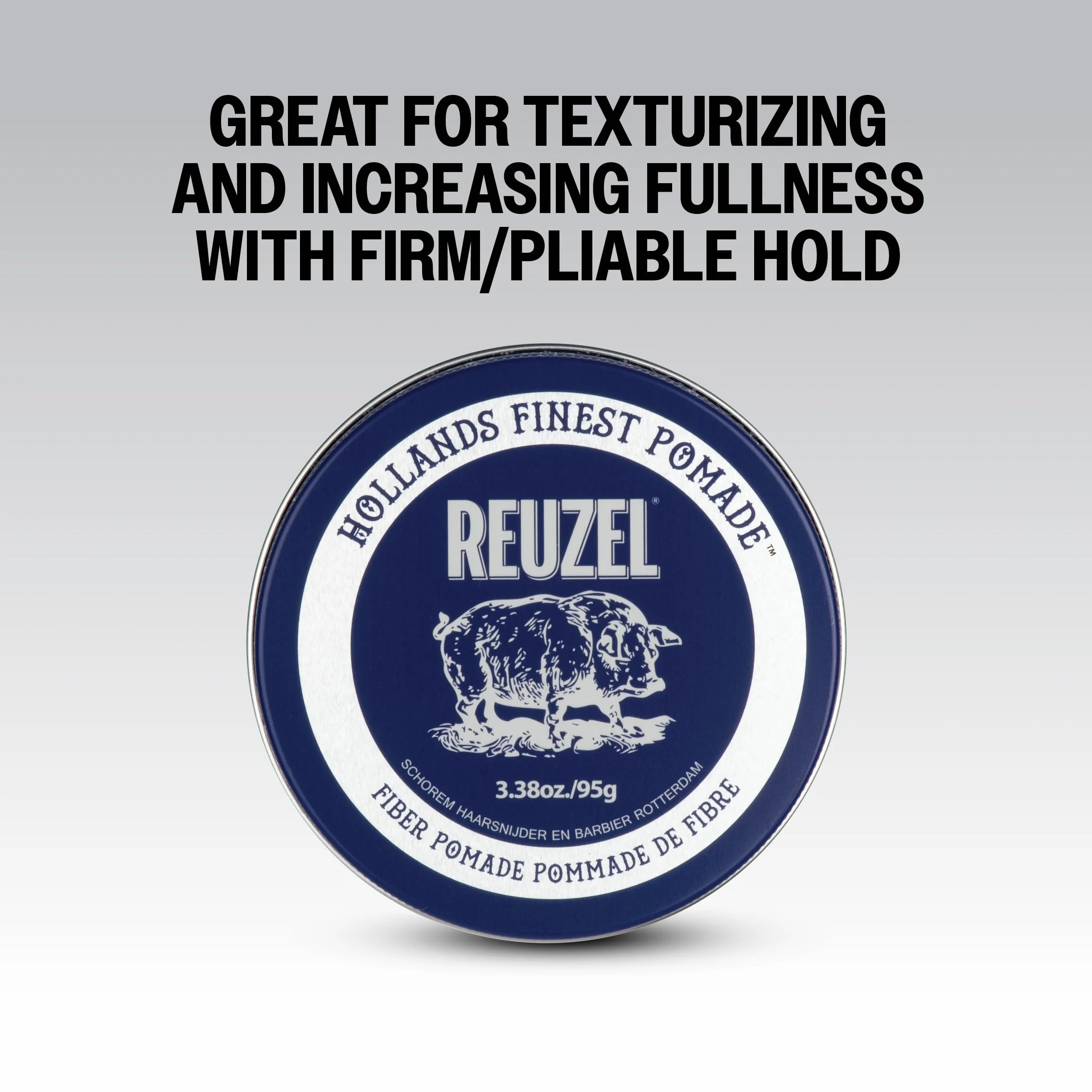 Reuzel Fiber Pomade Low Shine Firm Holding 95g + 35g Travel Size