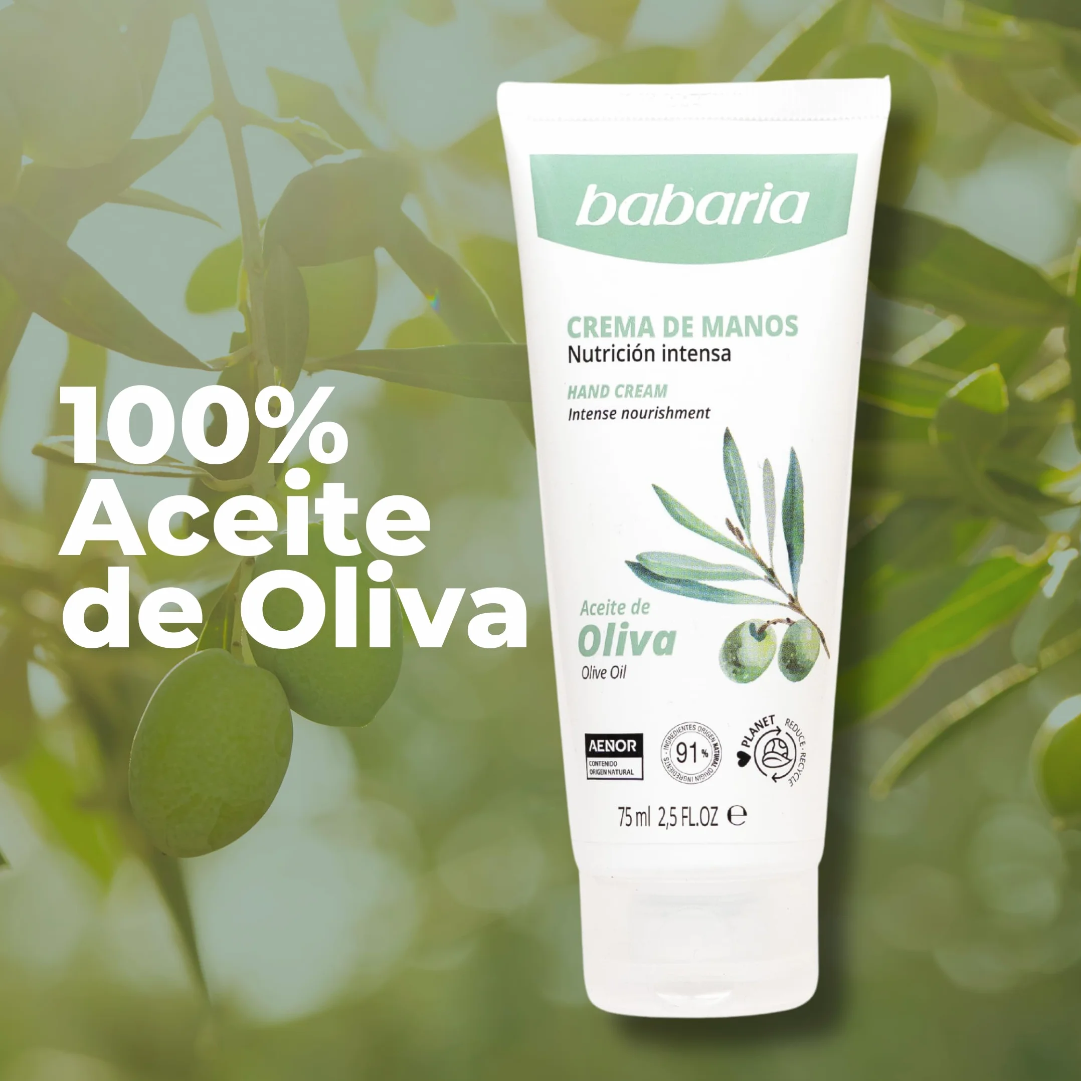 Babaria Crema Manos Reparadora Aceite de Oliva Agrietadas Secas Sabañones Working Hands