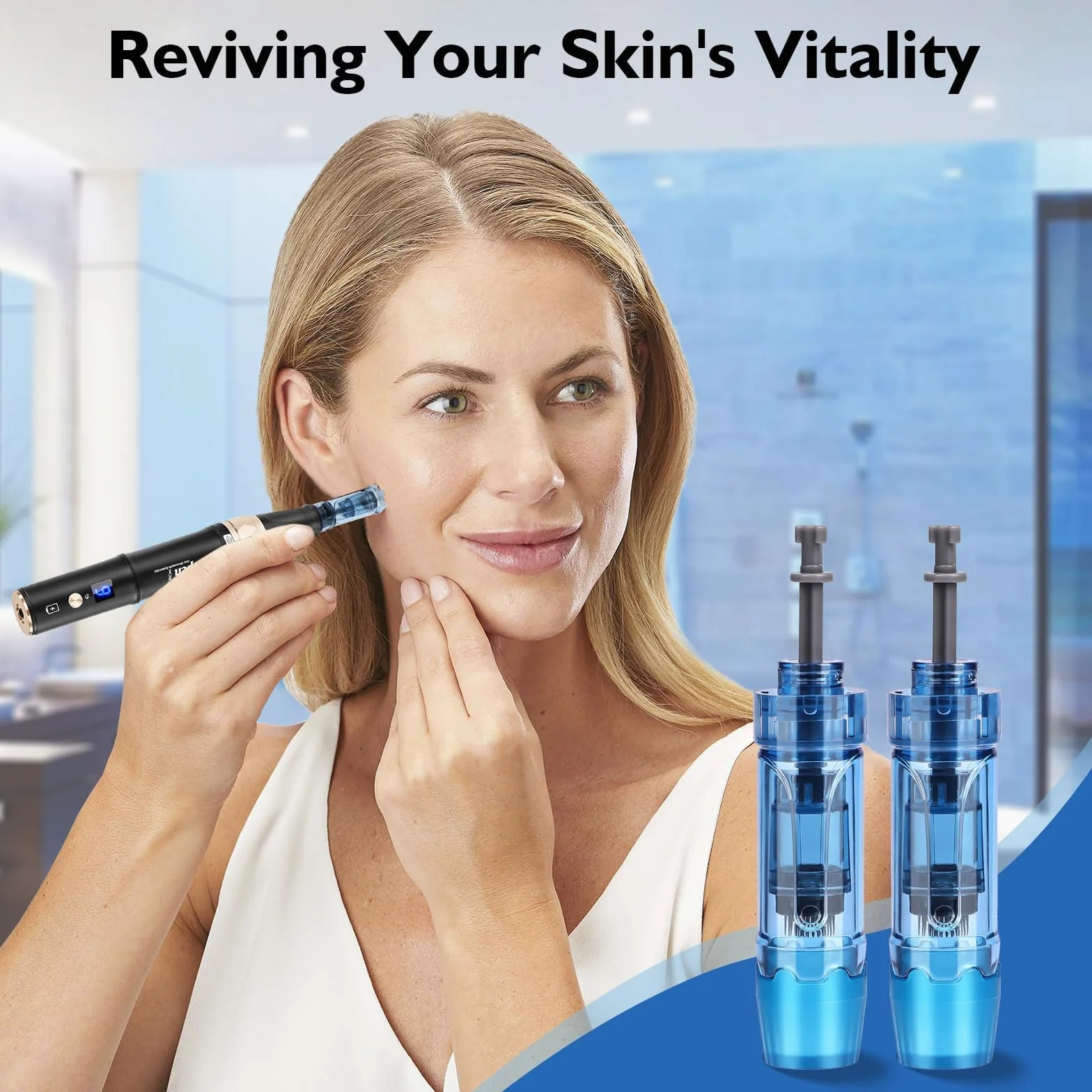 Agujas de Repuesto Dermapen 36 puntas para Microneedling Pen Ultima A11, A9, M8S, A8S, Cartuchos Desechables 10Pcs