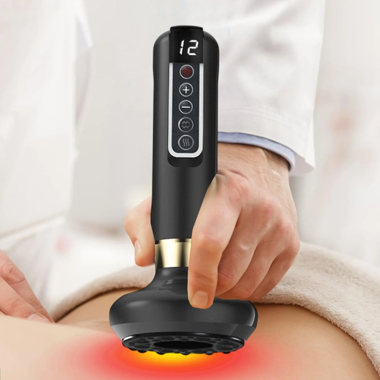 MASSAGER DE CELULITIS - SHAPER CUERPO, MASSAGER AJUSTABLE | 12 niveles terapia de vibración, dispositivo tonificante adelgazante para las piernas de los brazos de la cintura 'abdomen