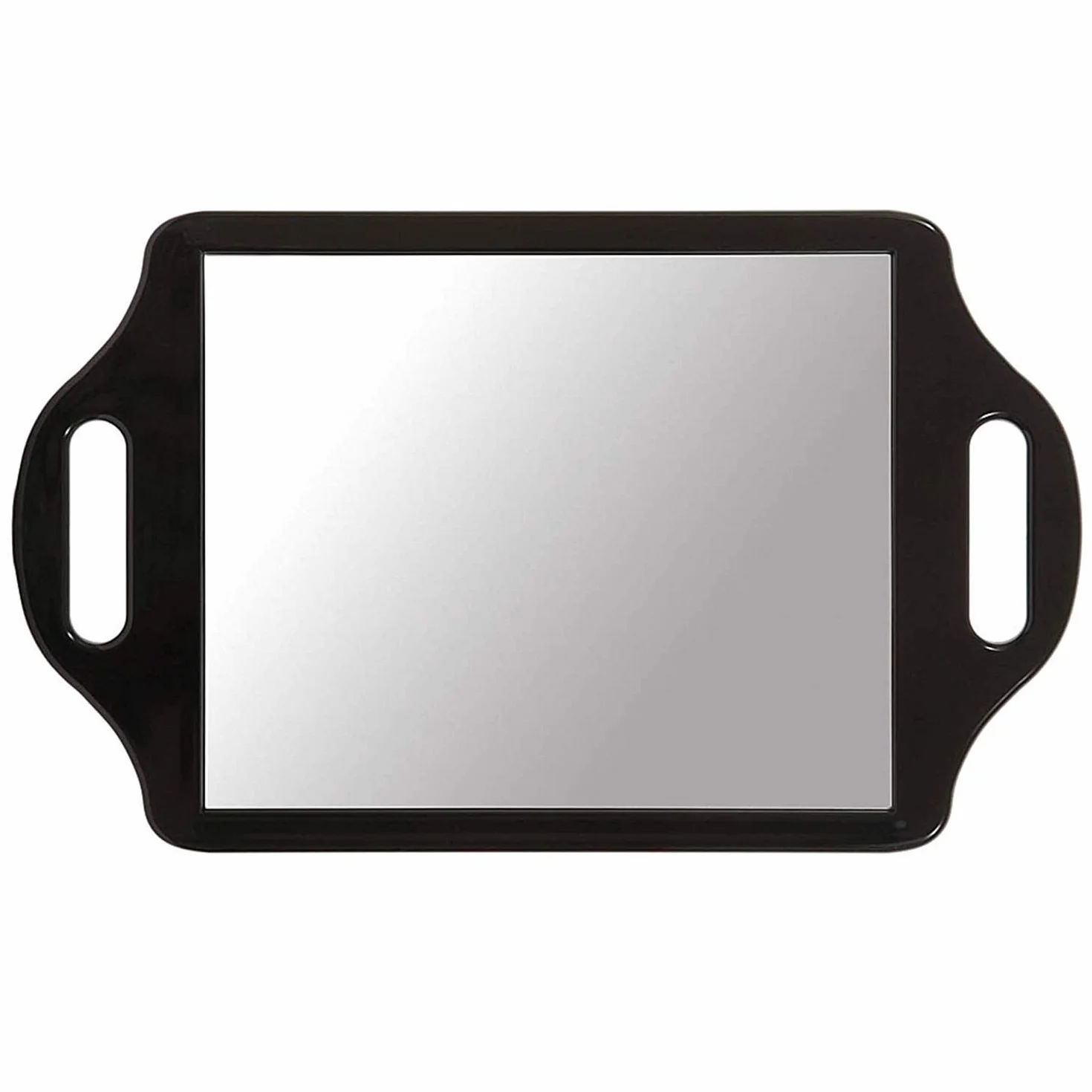 TRIXES Espejo para peluquería de Mano Gran Angular 36.5 x 21.7cm con 2 manijas