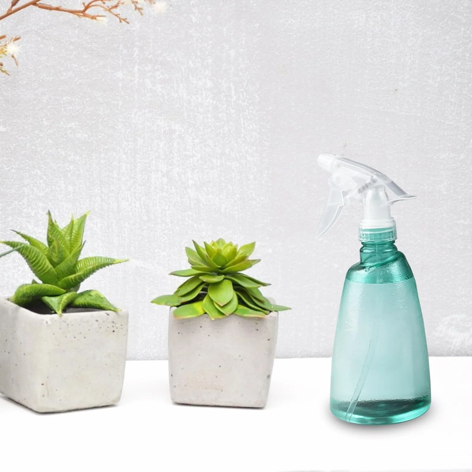 Newpop 3 Piezas Botella Pulverizador 500 ml, Plastico Gatillo Botellas de Spray Vacías Rellenable, para Regar Plantas, Limpieza