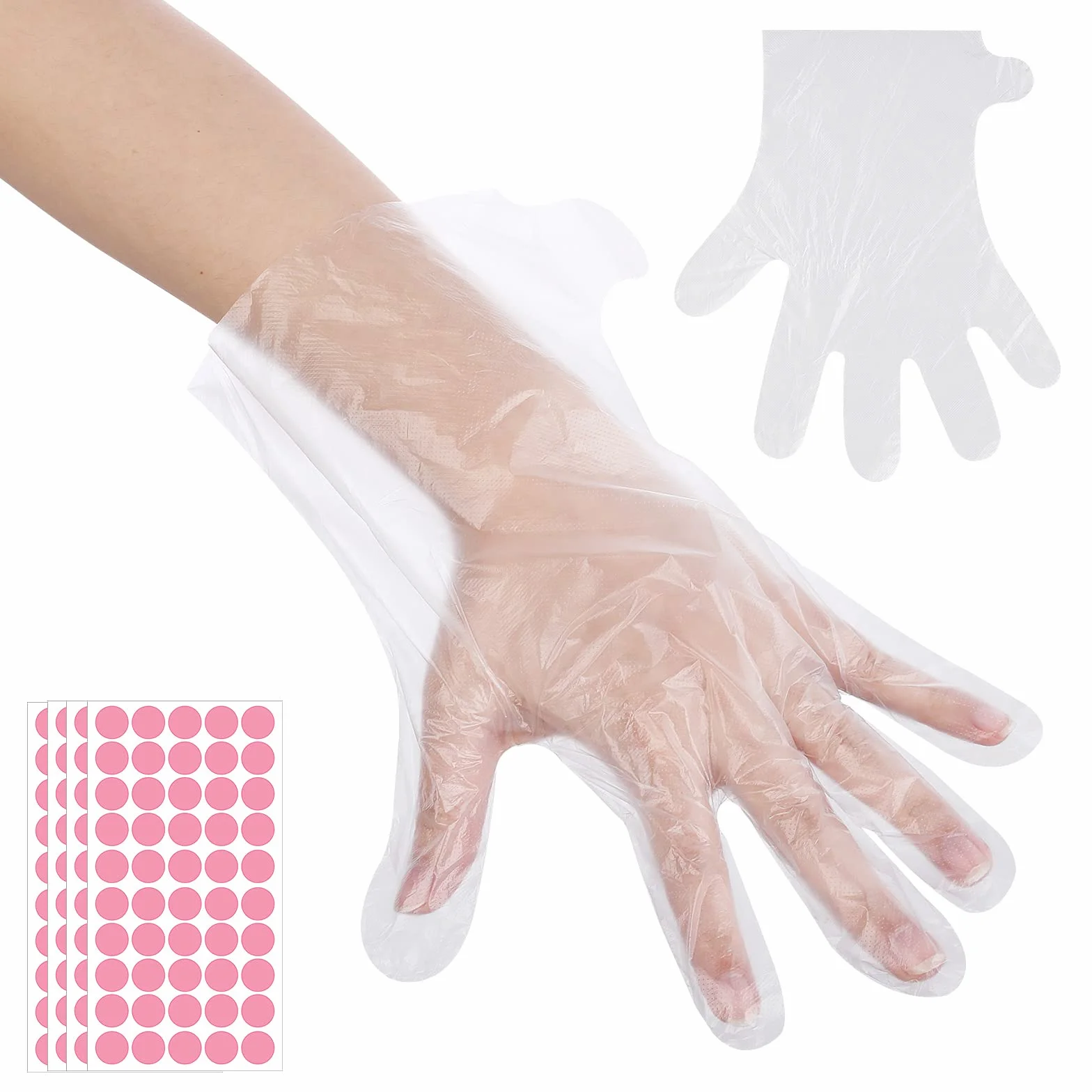Parafina Máscara de Cera de Manos 200 Piezas Baño de Parafina Guantes PE