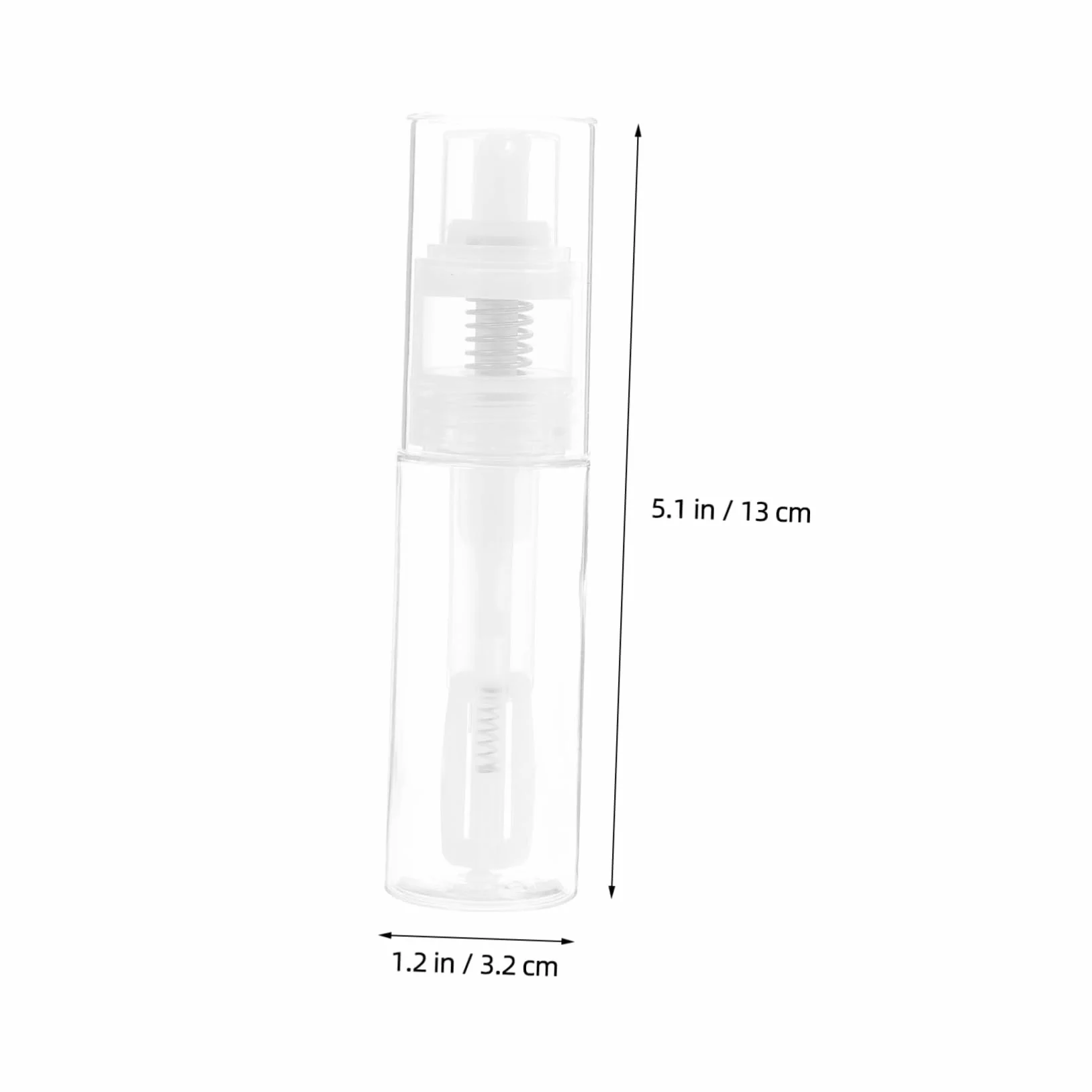 Botella de Spray para Polvo Suelto 50ml Material PP Pulverización Uniforme