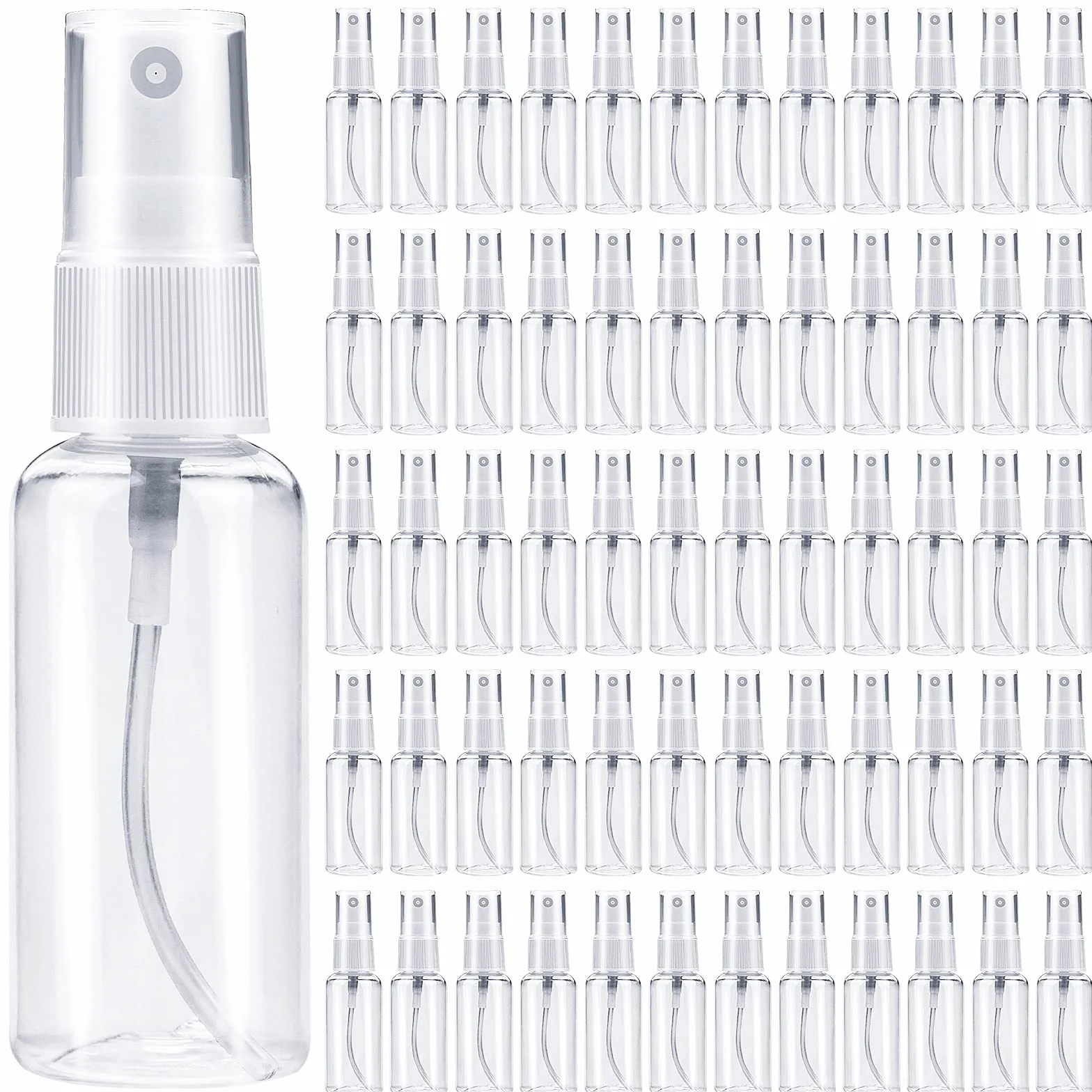 Botella pulverizadora de niebla fina 30 ml, 60 unidades, plástico pequeña