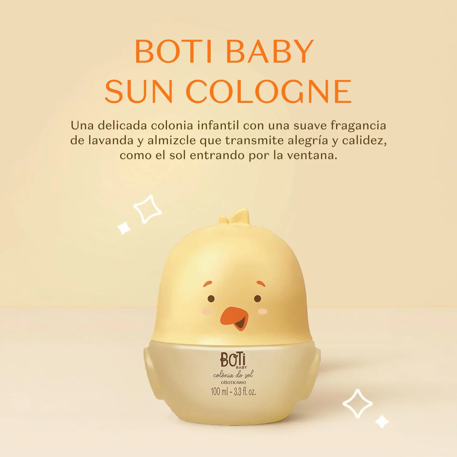 O Boticário Boti Baby Colónia Do Sol 100ml dla dzieci bebe łagodny bezalkoholowy lawenda mandarynka rozmaryn