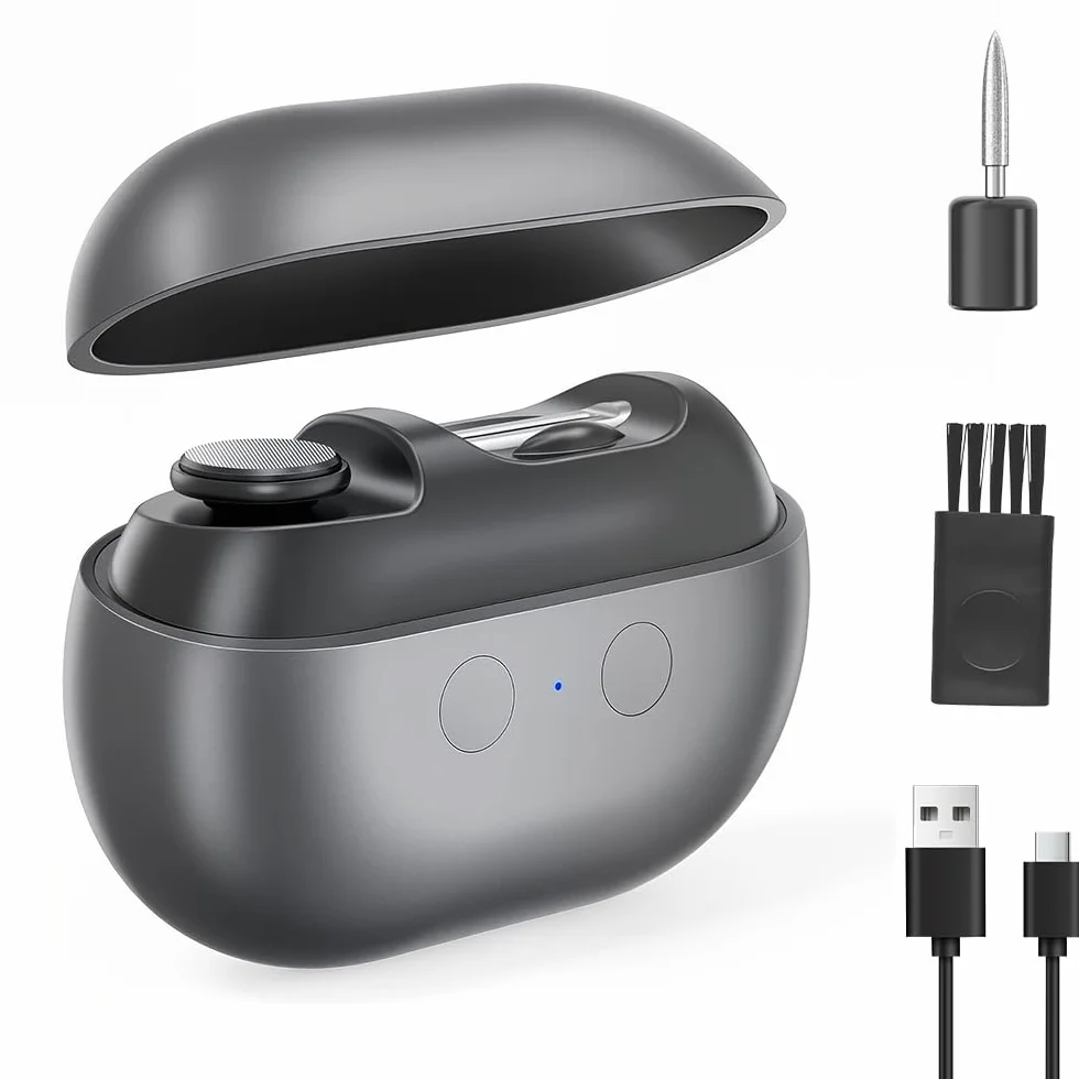 Cortauñas Eléctrico 2 en 1 Automático con Luz LED Recargable USB para Niños Adultos Ancianos