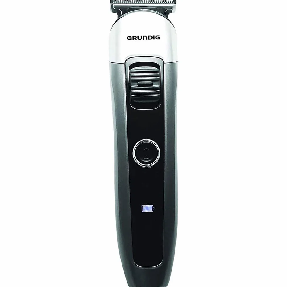 Grundig MGK 6841 - Juego de herramientas para cortar pelo (con estación de carga, 8 accesorios), Negro