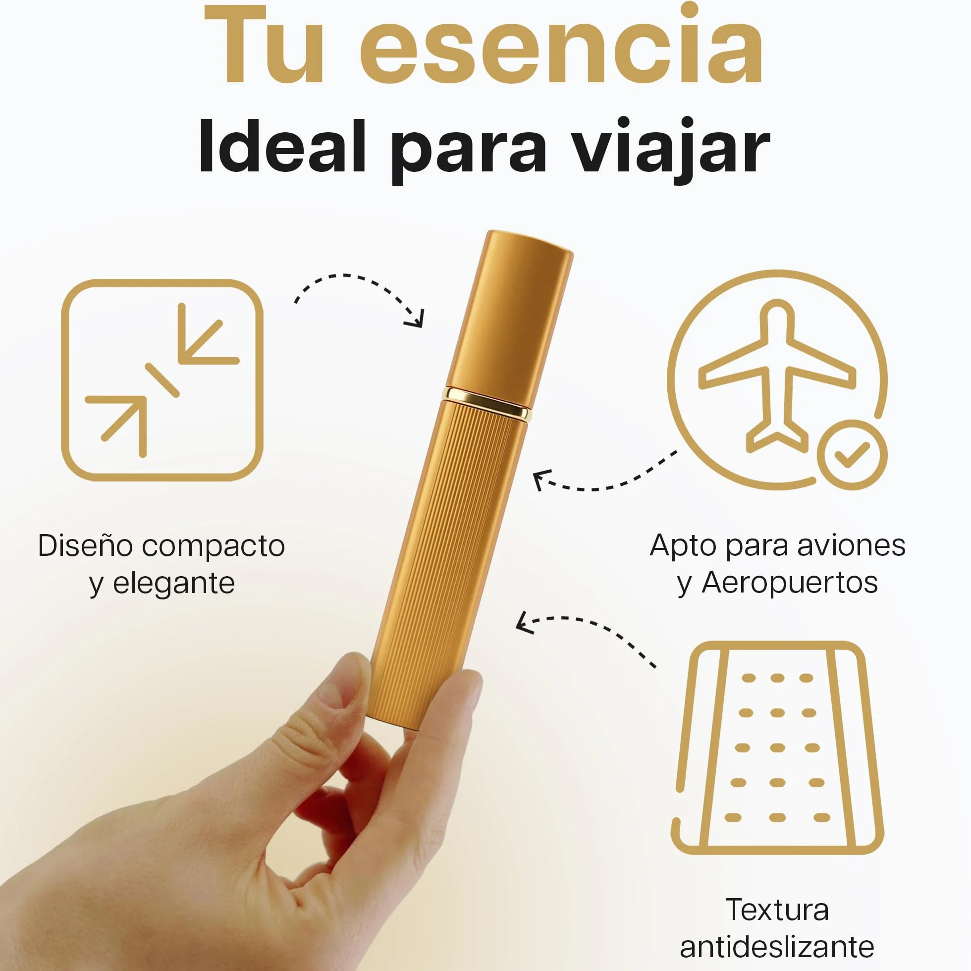 Atomizador Perfume Recargable 4PCS 10ml Aluminio Frasco Pulverizador Portátil