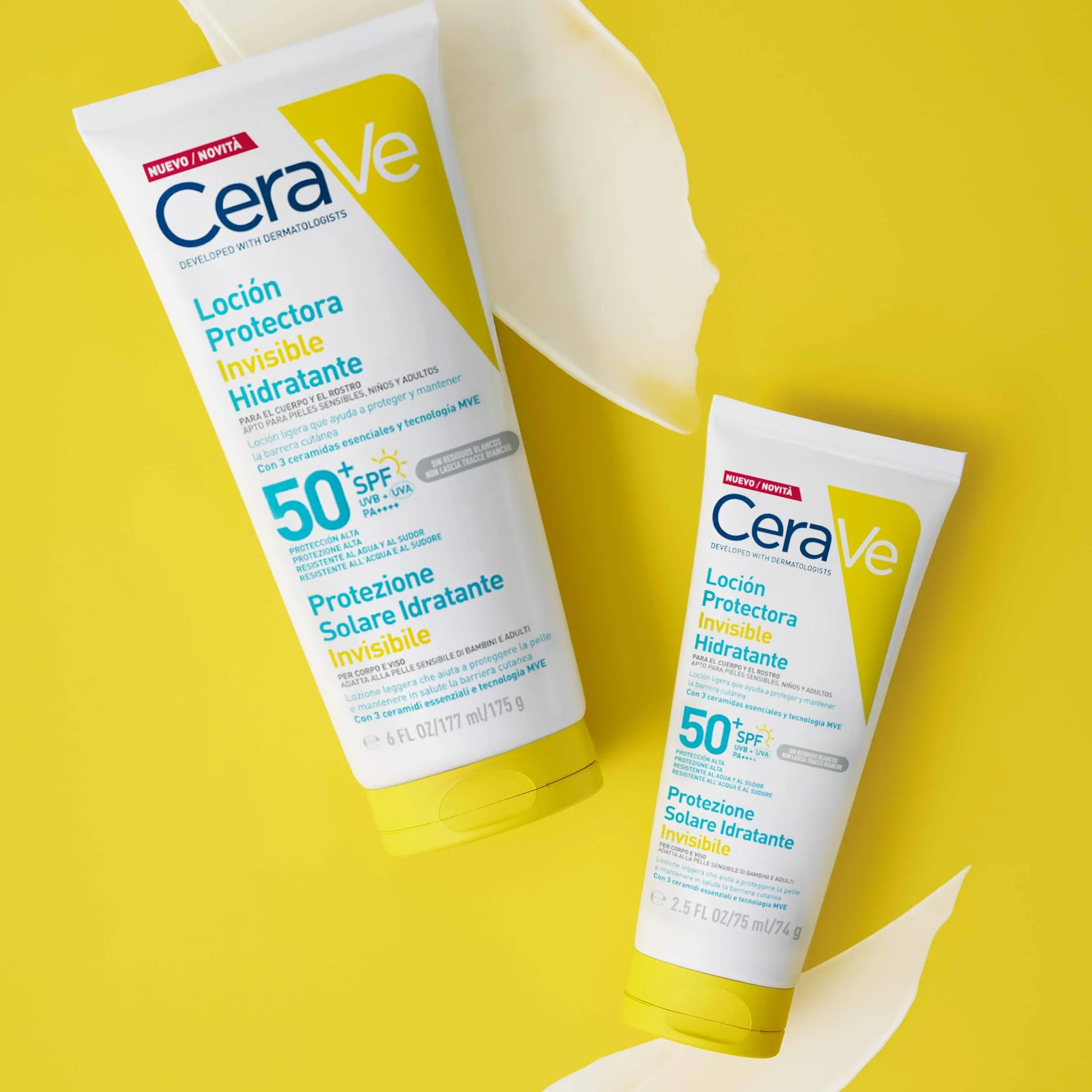 CeraVe Loción Protectora Invisible Hidratante SPF 50+ 75 ml