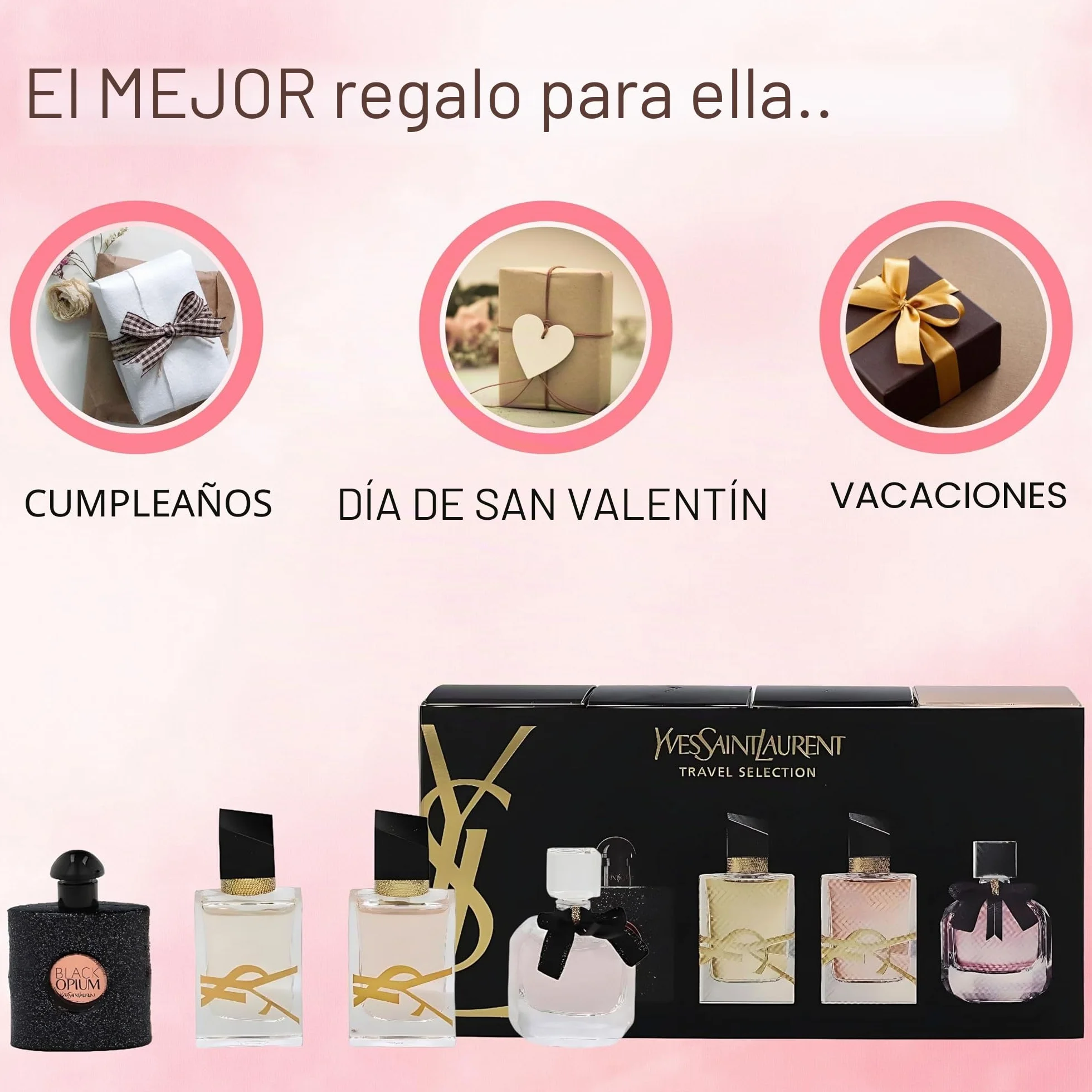 Yves Saint Laurent Miniature Gift Set 7.5ml Libre EDT EDP Mon Paris Black Opium