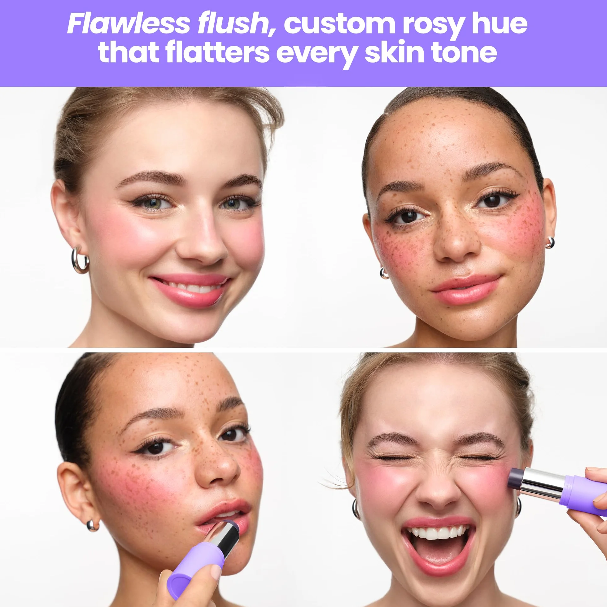 Wonderskin Cream Blush Stick pH-Activado Multiuso Tinte en Crema Mejillas Labios Maquillaje Color Adaptable