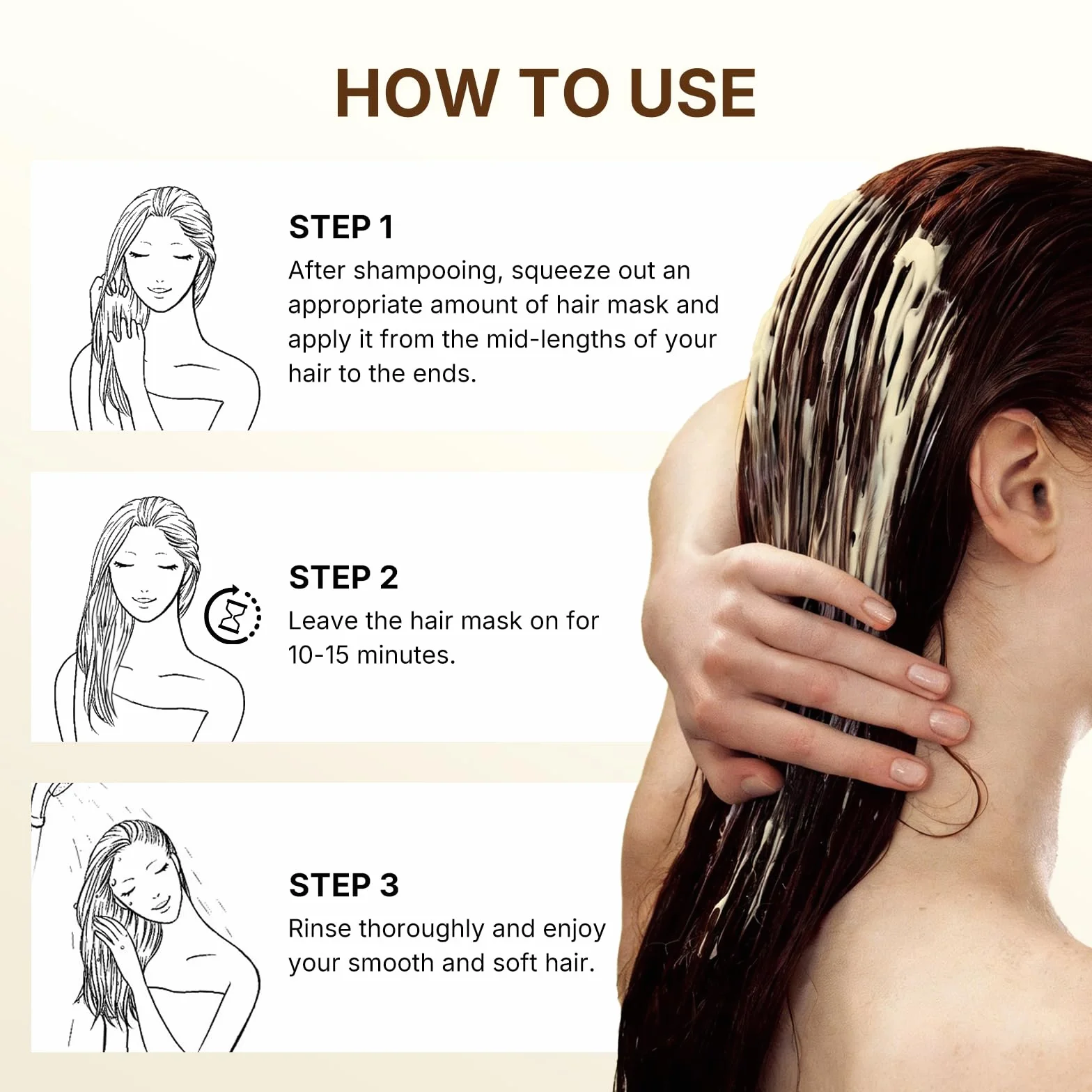 Karseell Colágeno Mascarilla Pelo 500ml, Reparación Profunda Capilar para Cabello Seco y Dañado