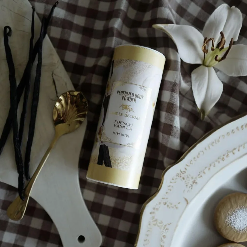 Camille Beckman Perfumed Body Powder French Vanilla 3 Ounce